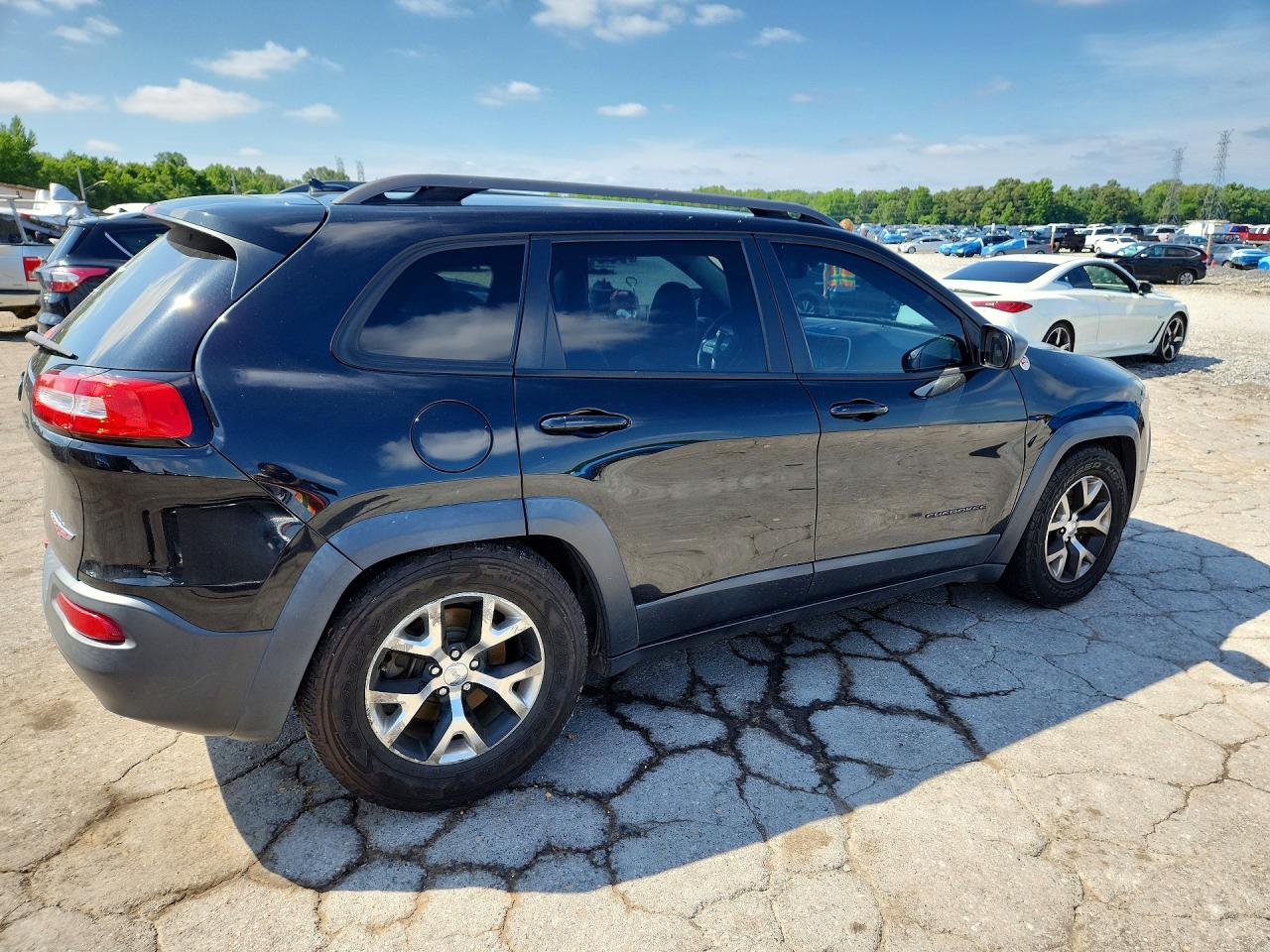 2015 Jeep Cherokee Trailhawk Black vin: 1C4PJMBB4FW534559