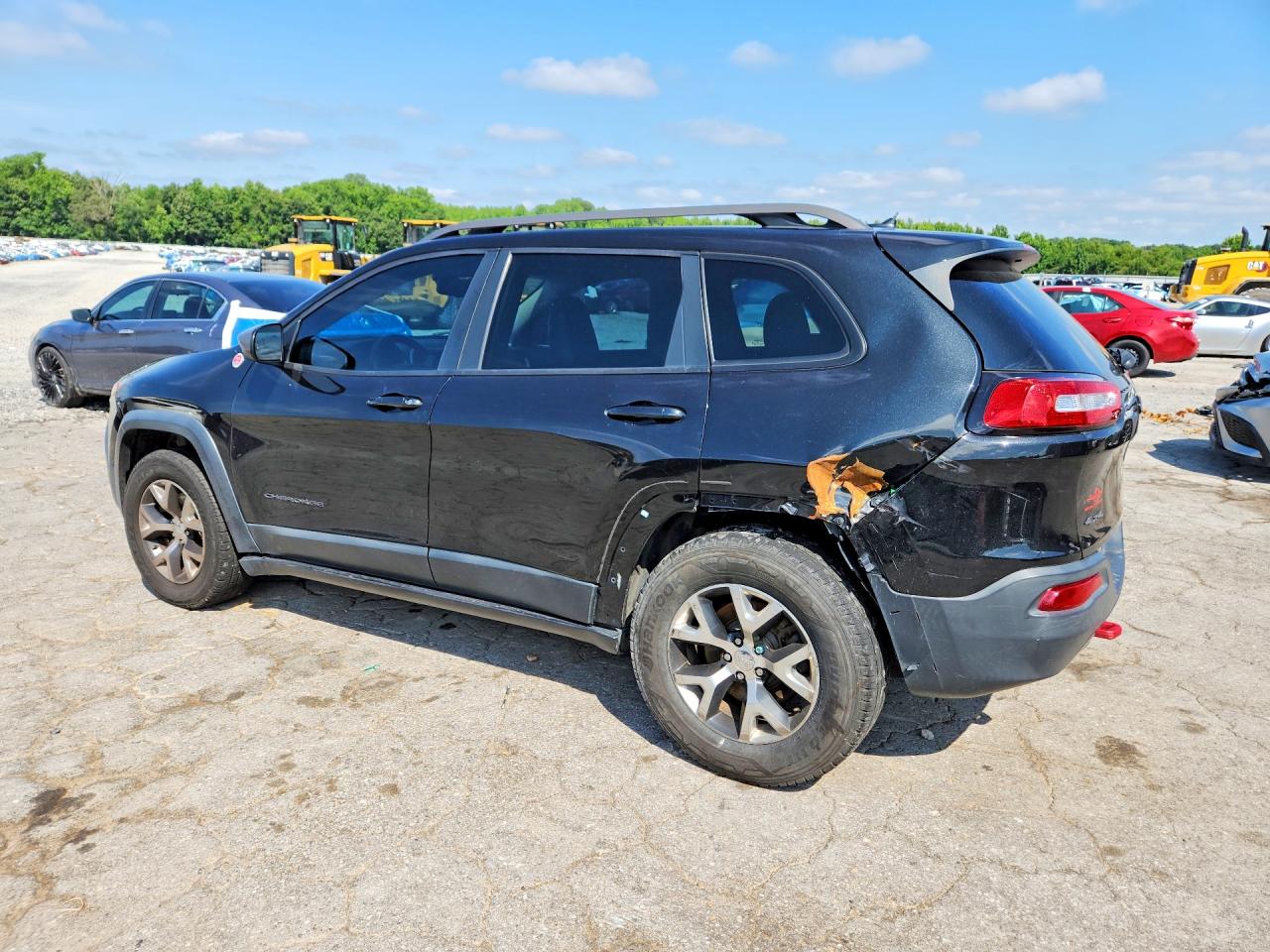 2015 Jeep Cherokee Trailhawk Black vin: 1C4PJMBB4FW534559