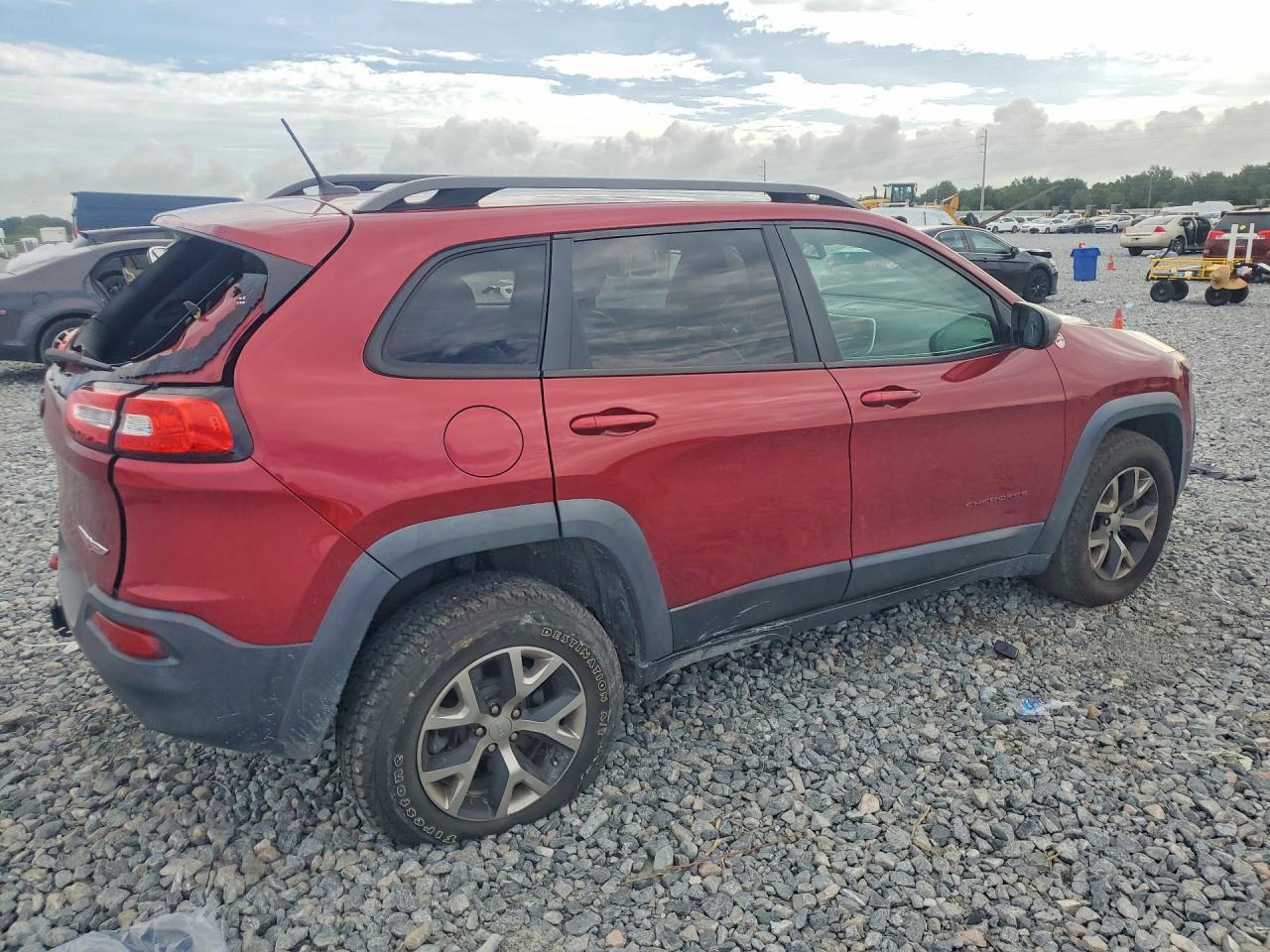 2014 Jeep Cherokee Trailhawk Red vin: 1C4PJMBB8EW244260