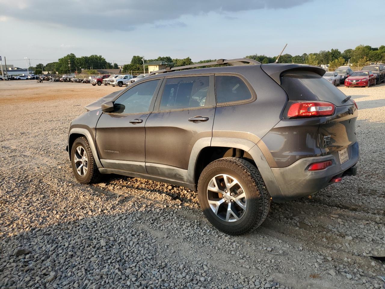 2015 Jeep Cherokee Trailhawk Gray vin: 1C4PJMBB8FW594067