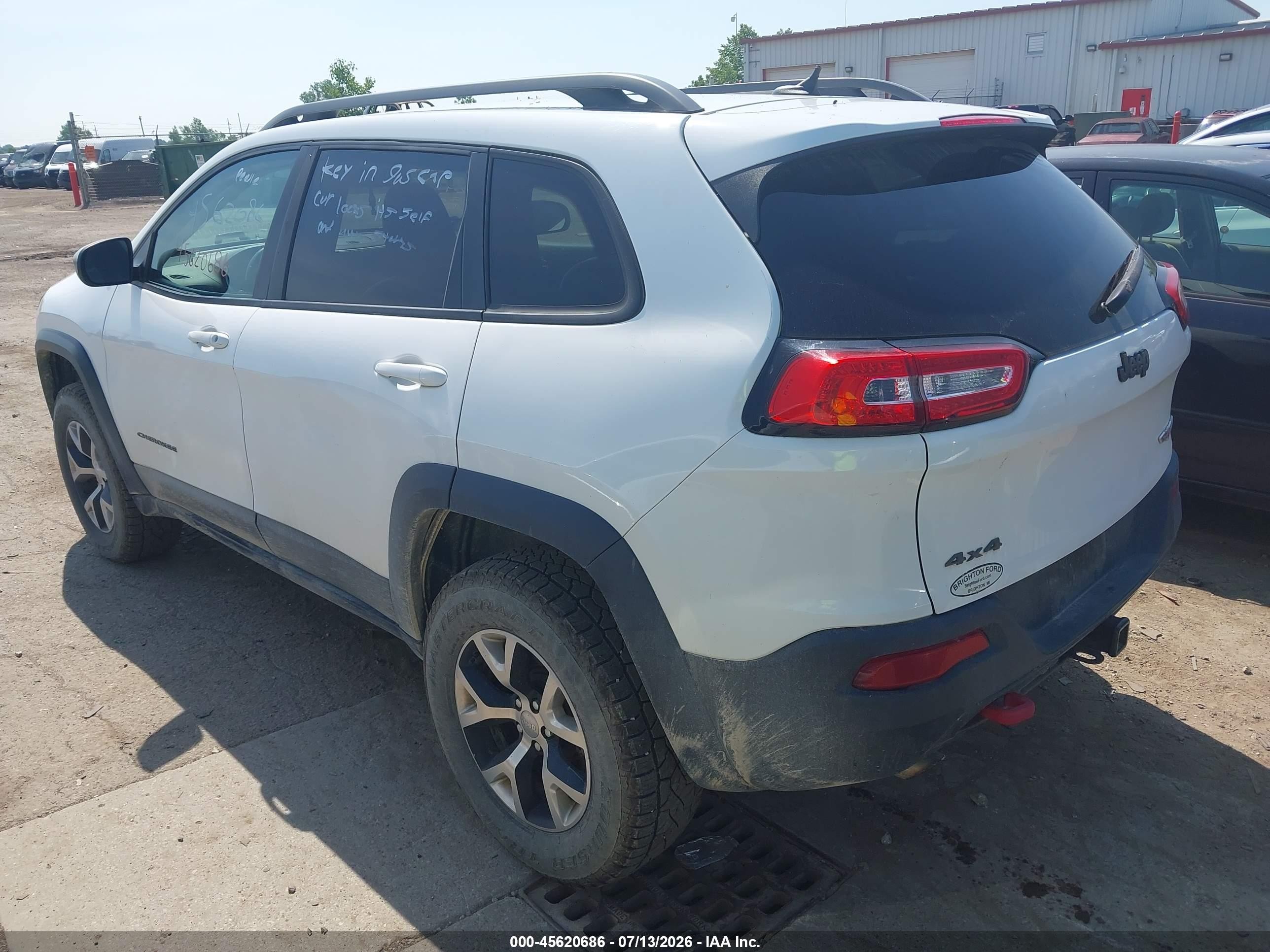 2014 Jeep Cherokee Trailhawk Белый vin: 1C4PJMBB9EW161615