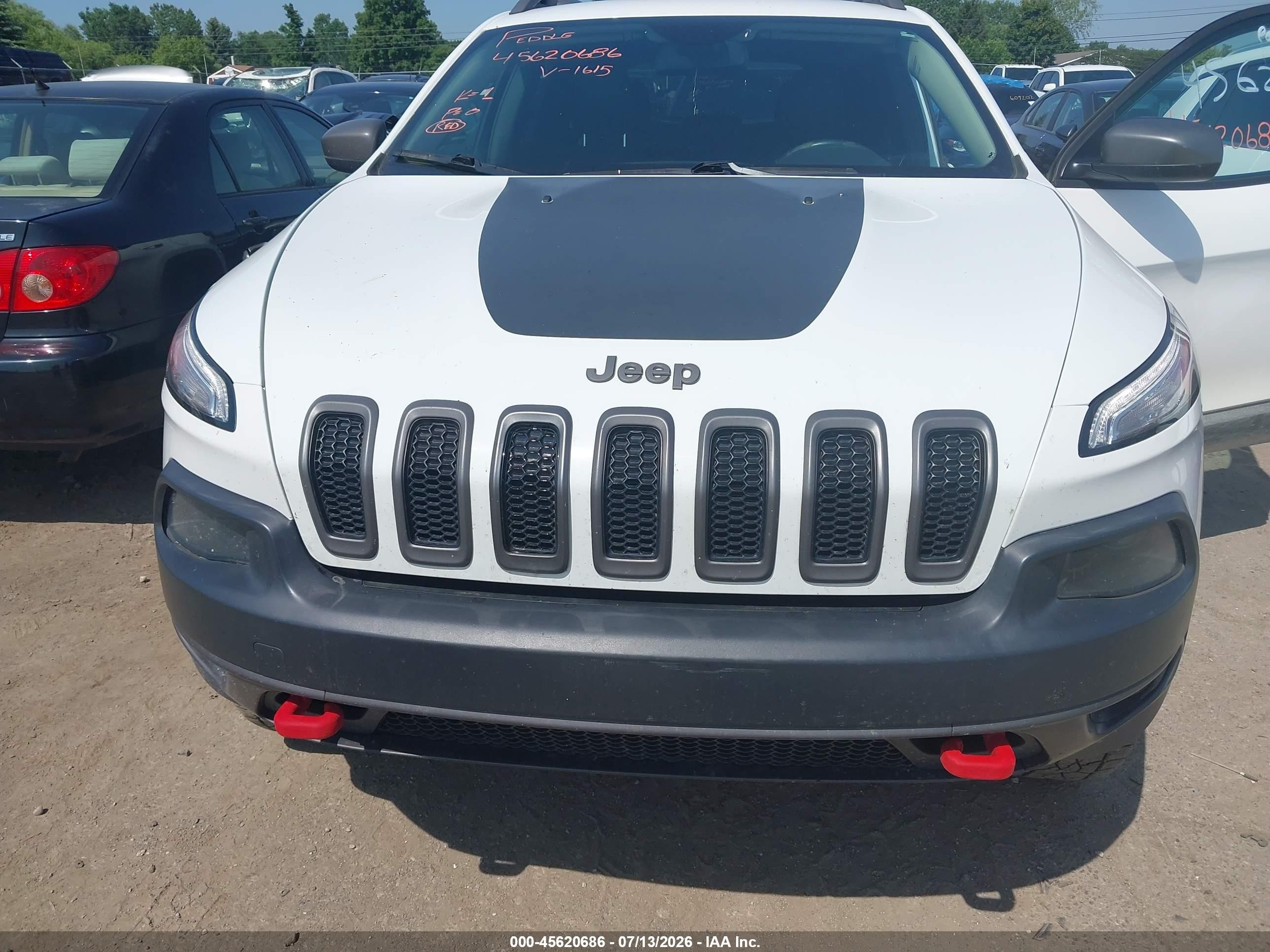 2014 Jeep Cherokee Trailhawk Белый vin: 1C4PJMBB9EW161615