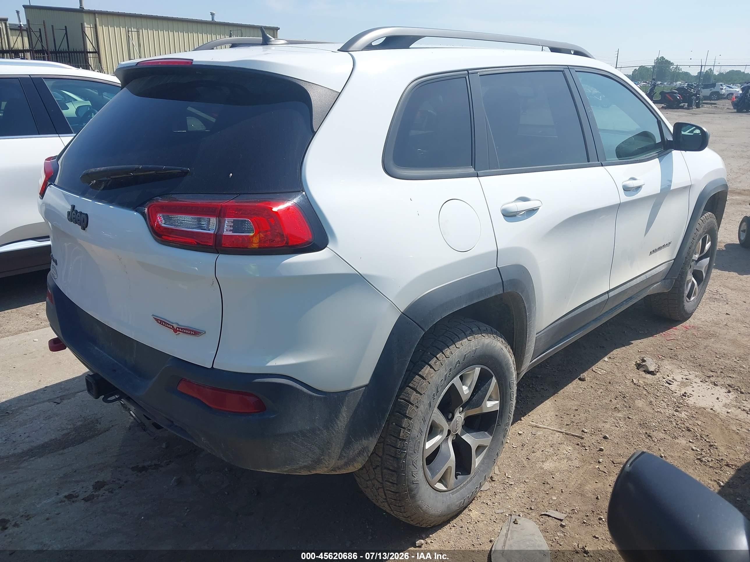 2014 Jeep Cherokee Trailhawk Белый vin: 1C4PJMBB9EW161615
