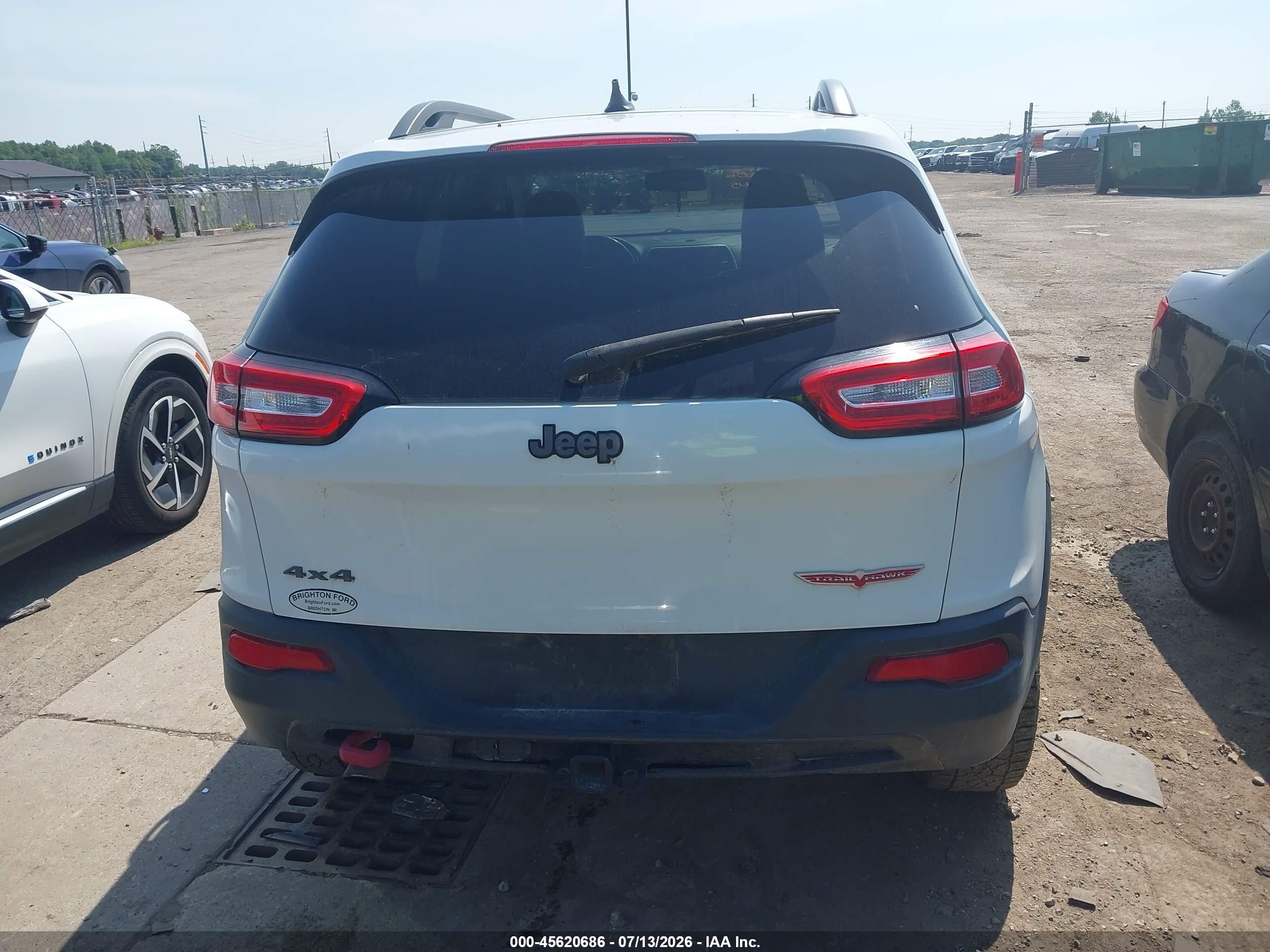 2014 Jeep Cherokee Trailhawk Белый vin: 1C4PJMBB9EW161615