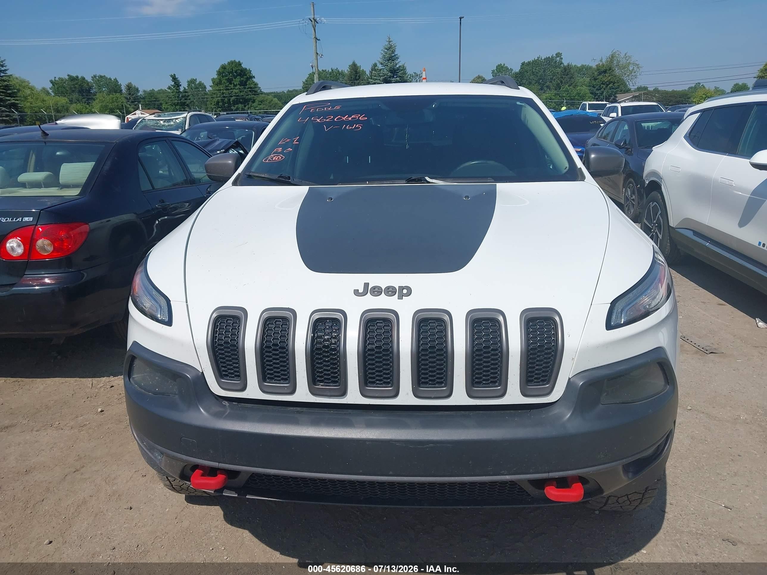 2014 Jeep Cherokee Trailhawk Белый vin: 1C4PJMBB9EW161615
