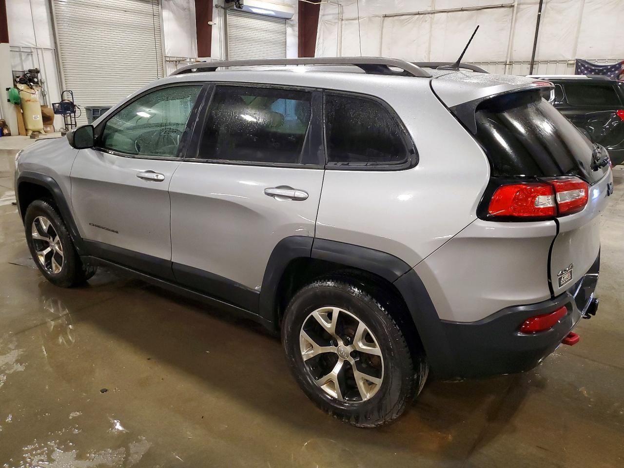2014 Jeep Cherokee Trailhawk Gray vin: 1C4PJMBB9EW180181