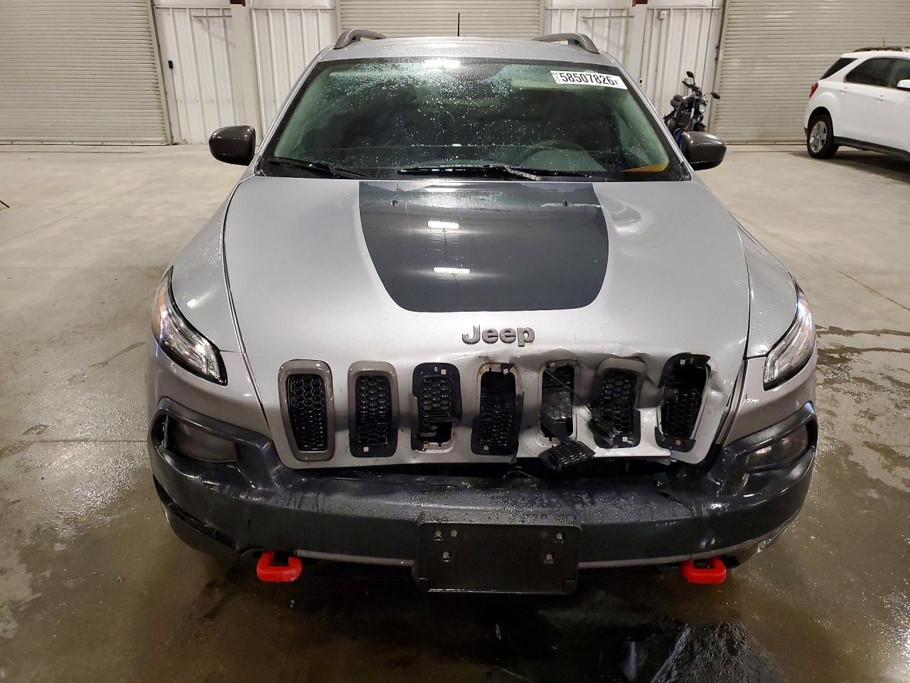 2014 Jeep Cherokee Trailhawk Gray vin: 1C4PJMBB9EW180181