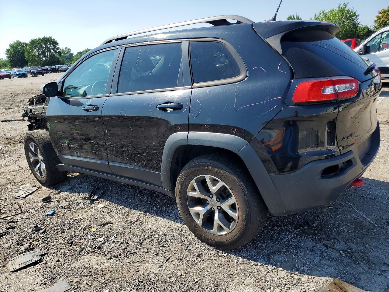 2014 Jeep Cherokee Trailhawk Black vin: 1C4PJMBBXEW187060