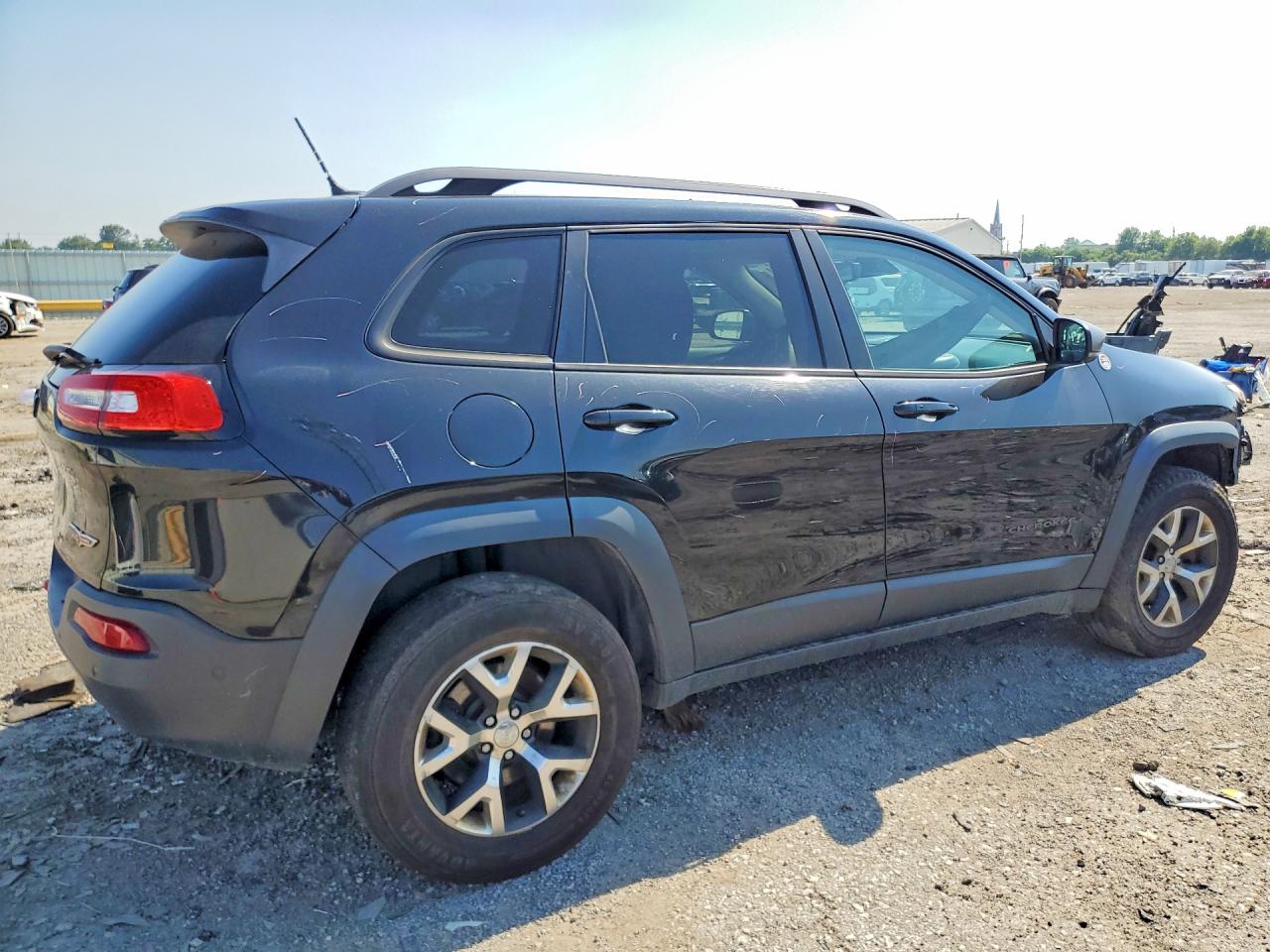 2014 Jeep Cherokee Trailhawk Black vin: 1C4PJMBBXEW187060