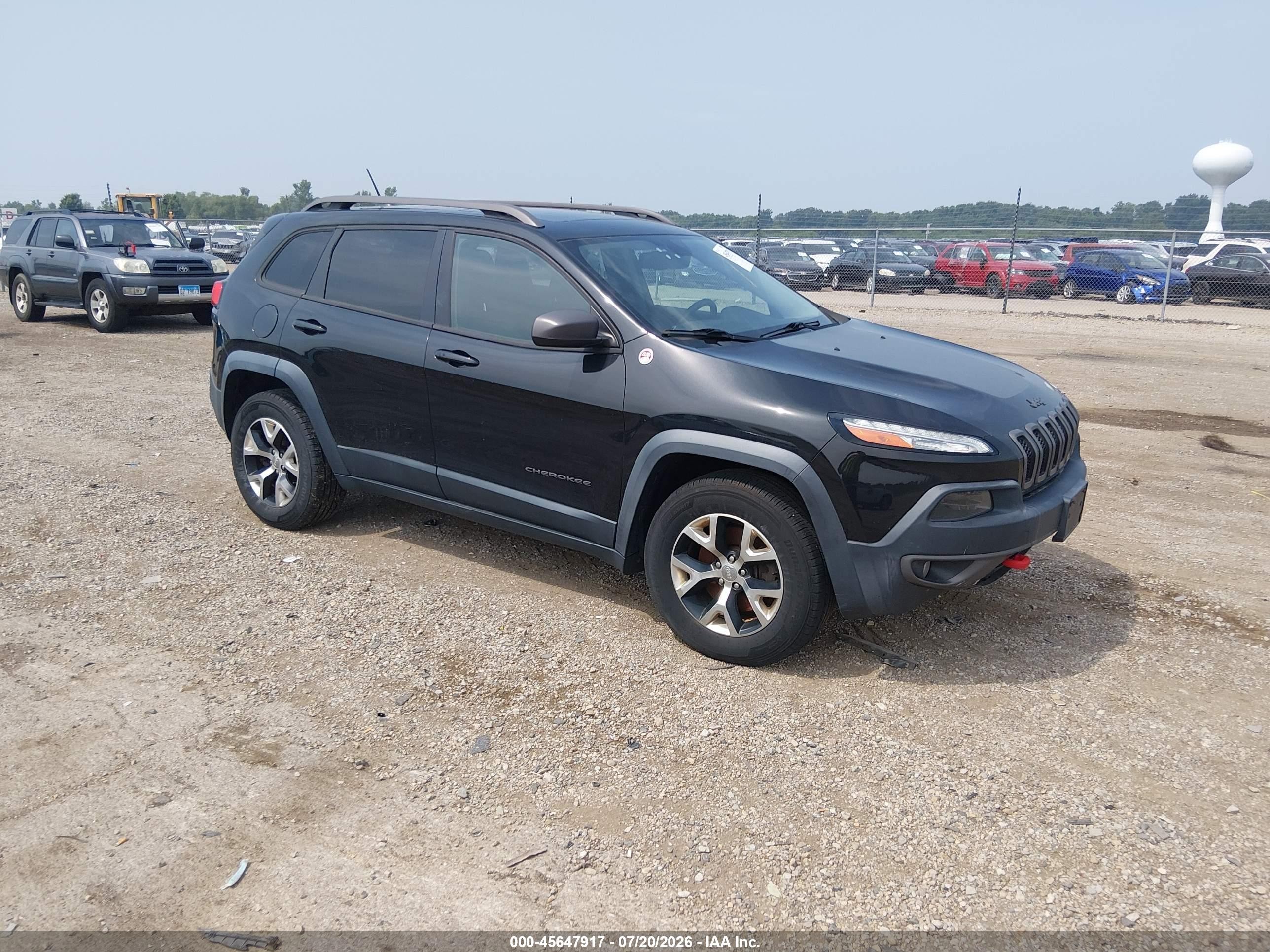 2014 Jeep Cherokee Trailhawk Black vin: 1C4PJMBBXEW311179