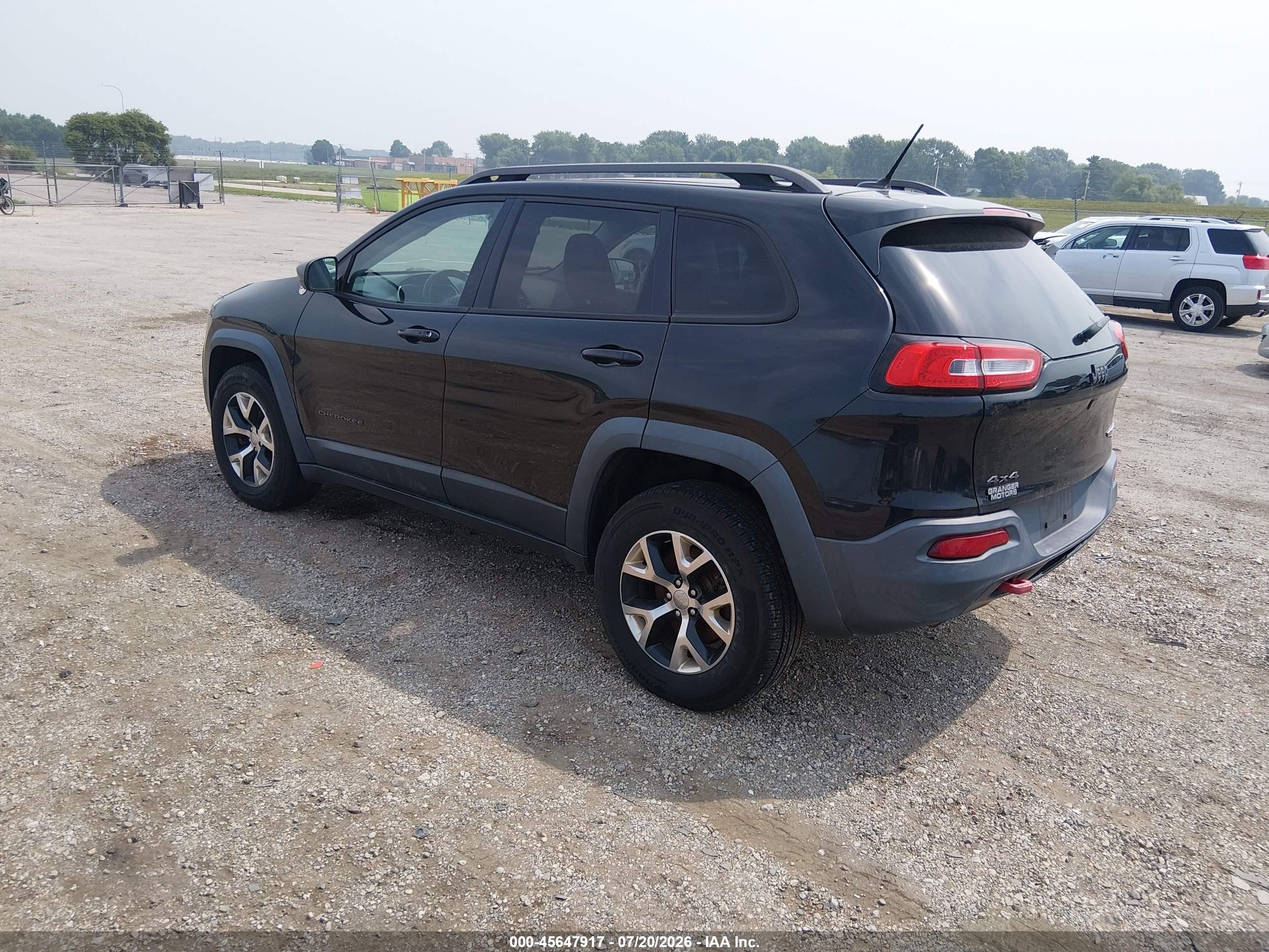 2014 Jeep Cherokee Trailhawk Черный vin: 1C4PJMBBXEW311179