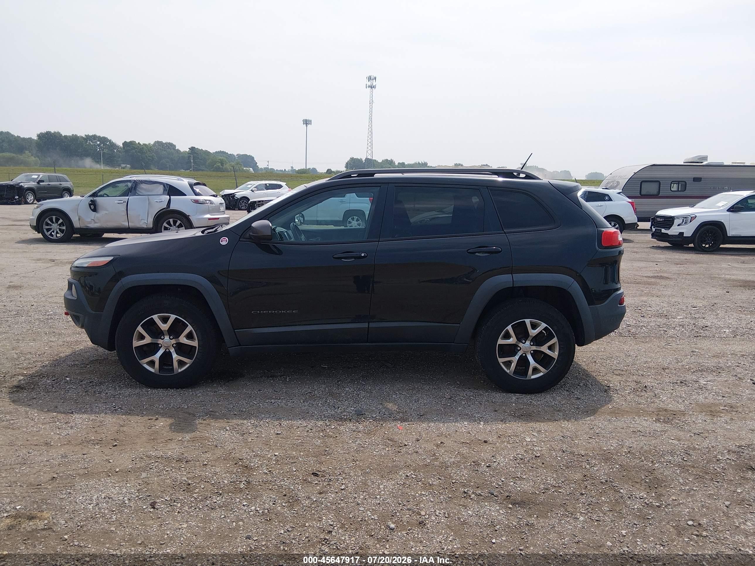 2014 Jeep Cherokee Trailhawk Черный vin: 1C4PJMBBXEW311179