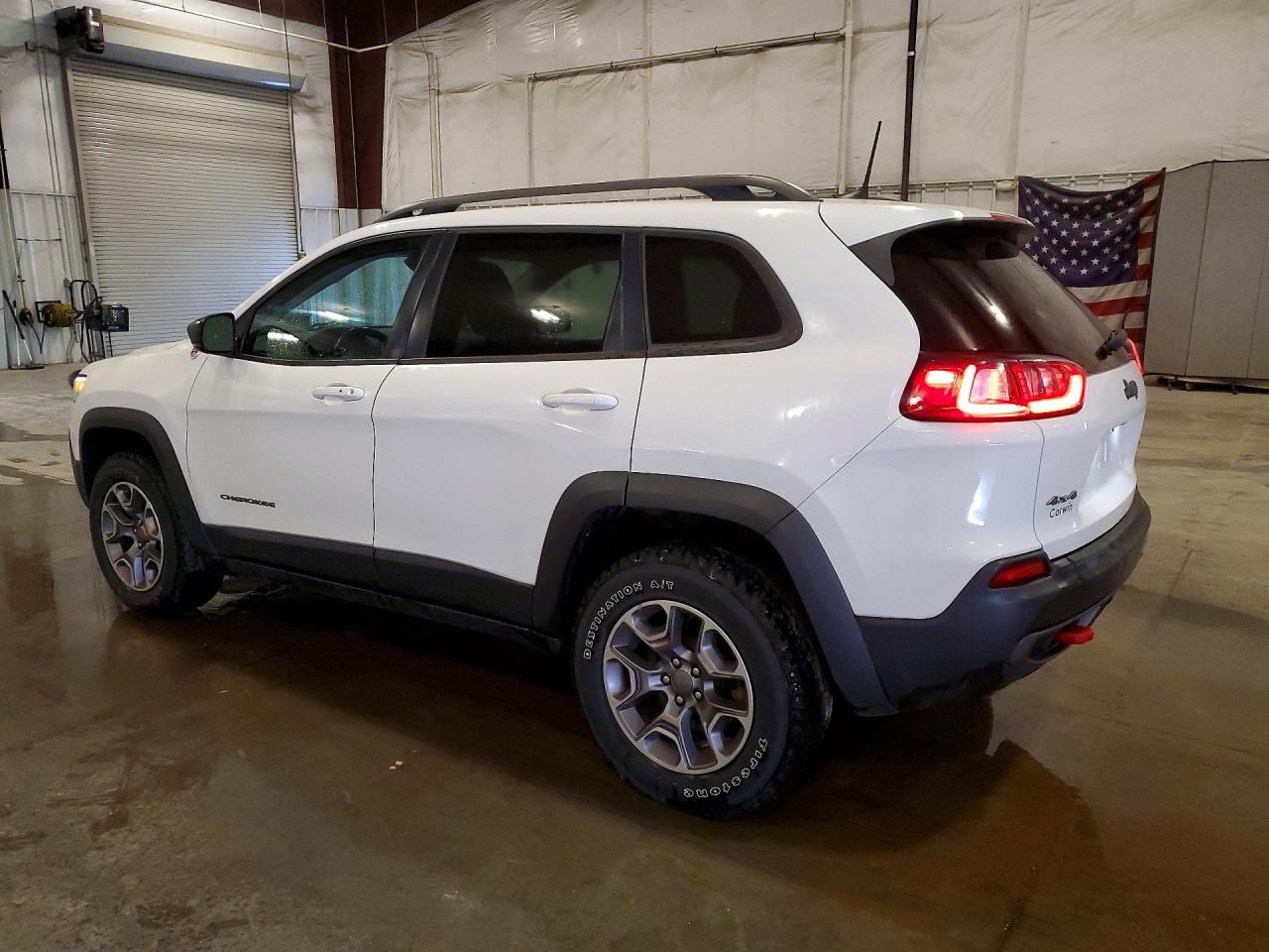 2020 Jeep Cherokee Trailhawk White vin: 1C4PJMBN6LD623194