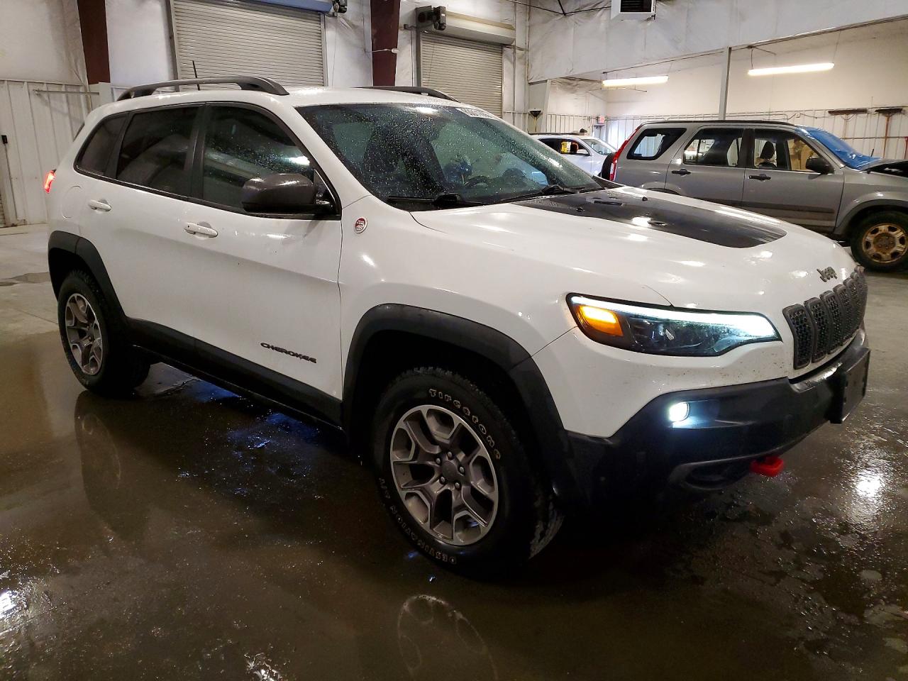 2020 Jeep Cherokee Trailhawk White vin: 1C4PJMBN6LD623194