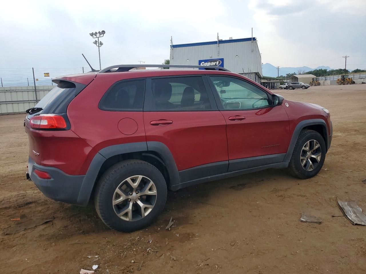 2014 Jeep Cherokee Trailhawk Бордовый vin: 1C4PJMBS0EW161048