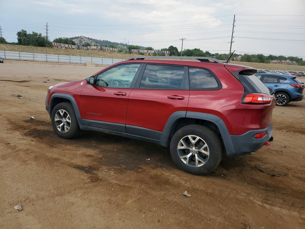 2014 Jeep Cherokee Trailhawk Бордовый vin: 1C4PJMBS0EW161048
