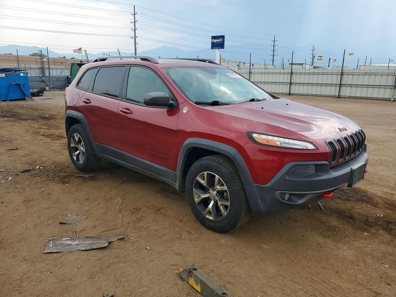 2014 Jeep Cherokee Trailhawk Бордовый vin: 1C4PJMBS0EW161048