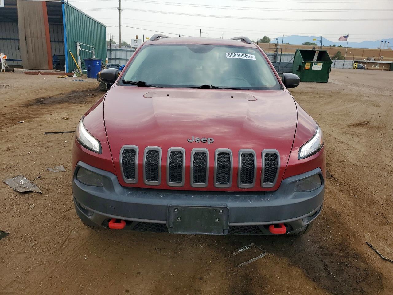 2014 Jeep Cherokee Trailhawk Бордовый vin: 1C4PJMBS0EW161048
