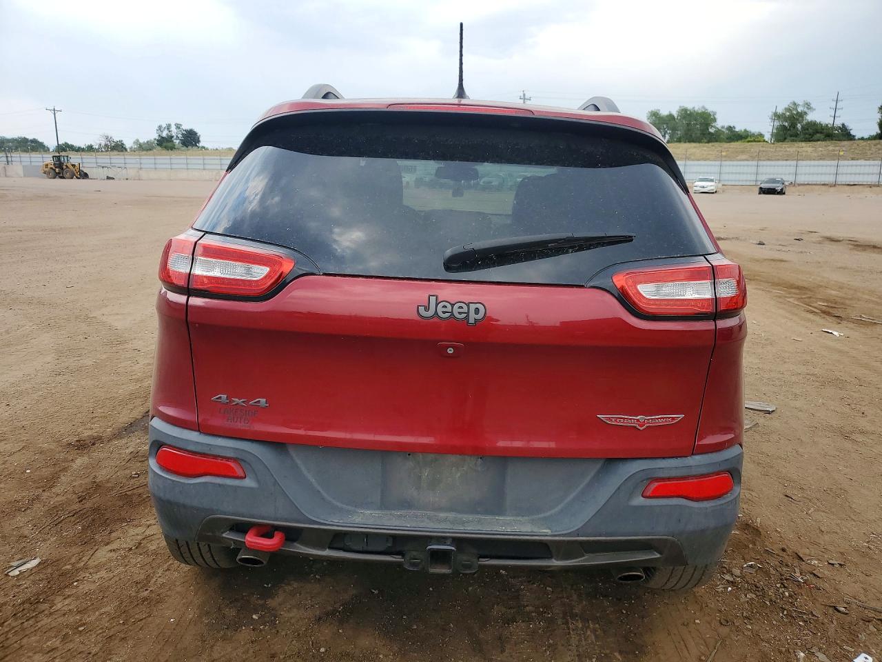 2014 Jeep Cherokee Trailhawk Бордовый vin: 1C4PJMBS0EW161048