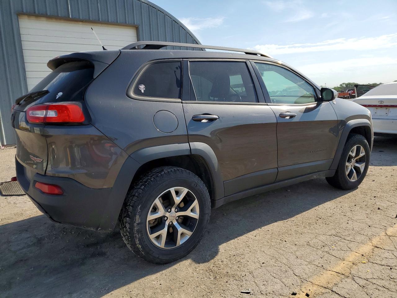 2014 Jeep Cherokee Trailhawk Gray vin: 1C4PJMBS0EW188122