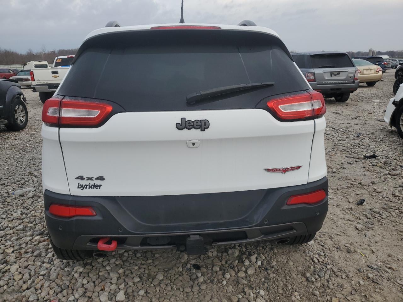 2014 Jeep Cherokee Trailhawk White vin: 1C4PJMBS0EW191621