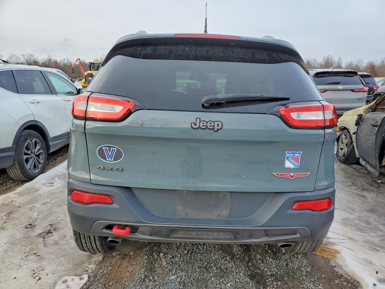 2014 Jeep Cherokee Trailhawk Gray vin: 1C4PJMBS0EW202388