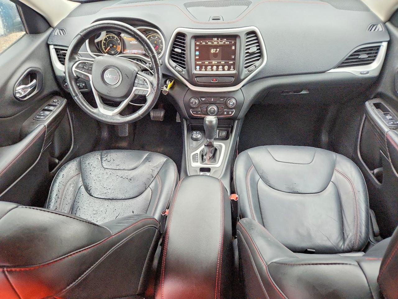 2014 Jeep Cherokee Trailhawk White vin: 1C4PJMBS0EW214217