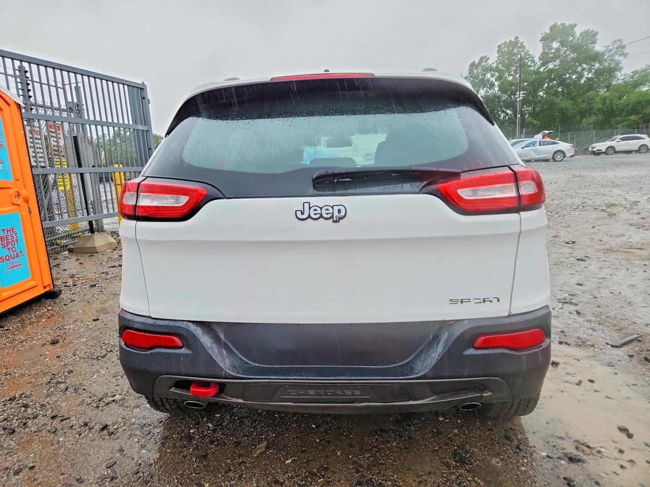 2014 Jeep Cherokee Trailhawk White vin: 1C4PJMBS0EW214217