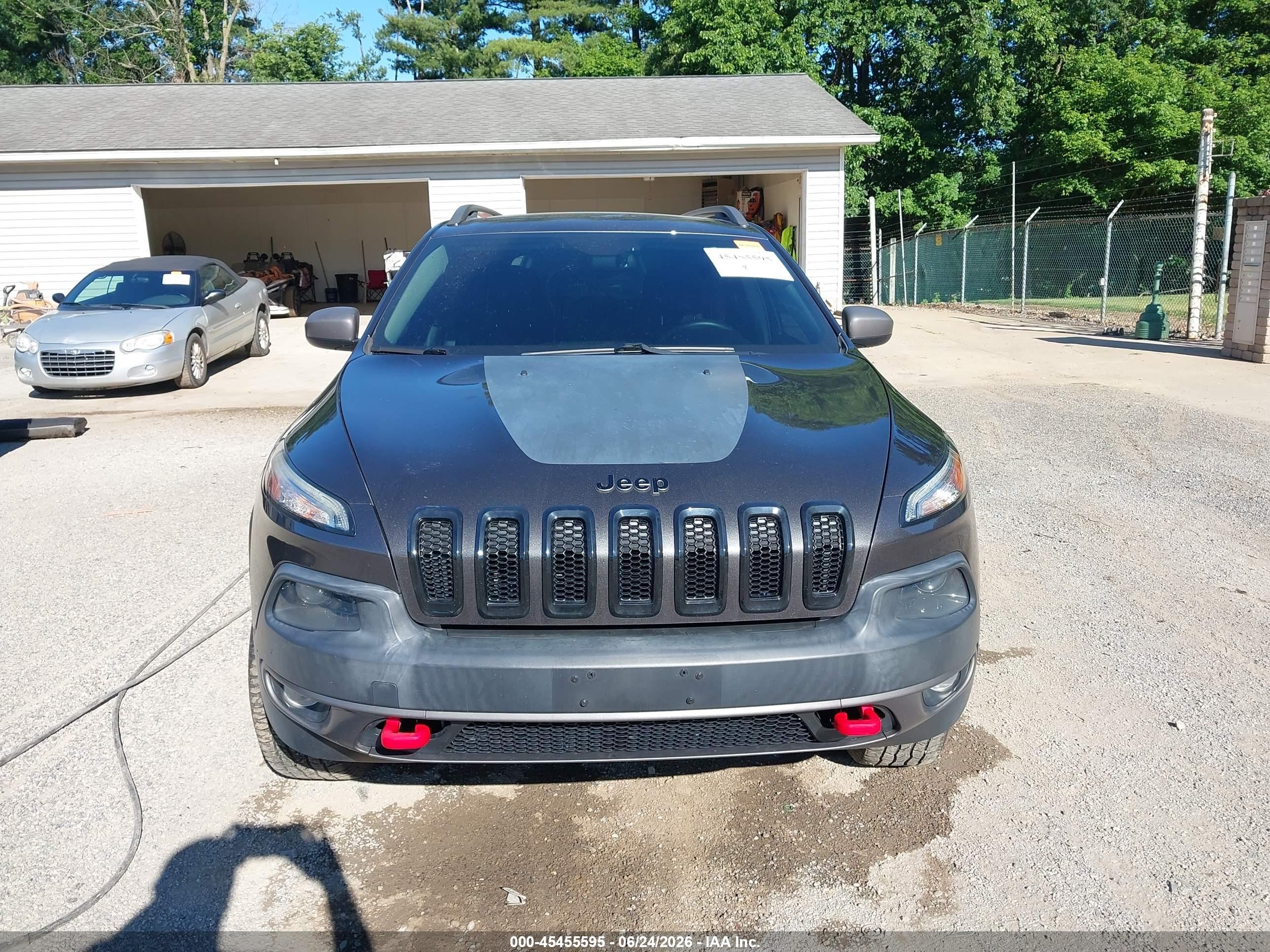 2014 Jeep Cherokee Trailhawk Gray vin: 1C4PJMBS0EW232653