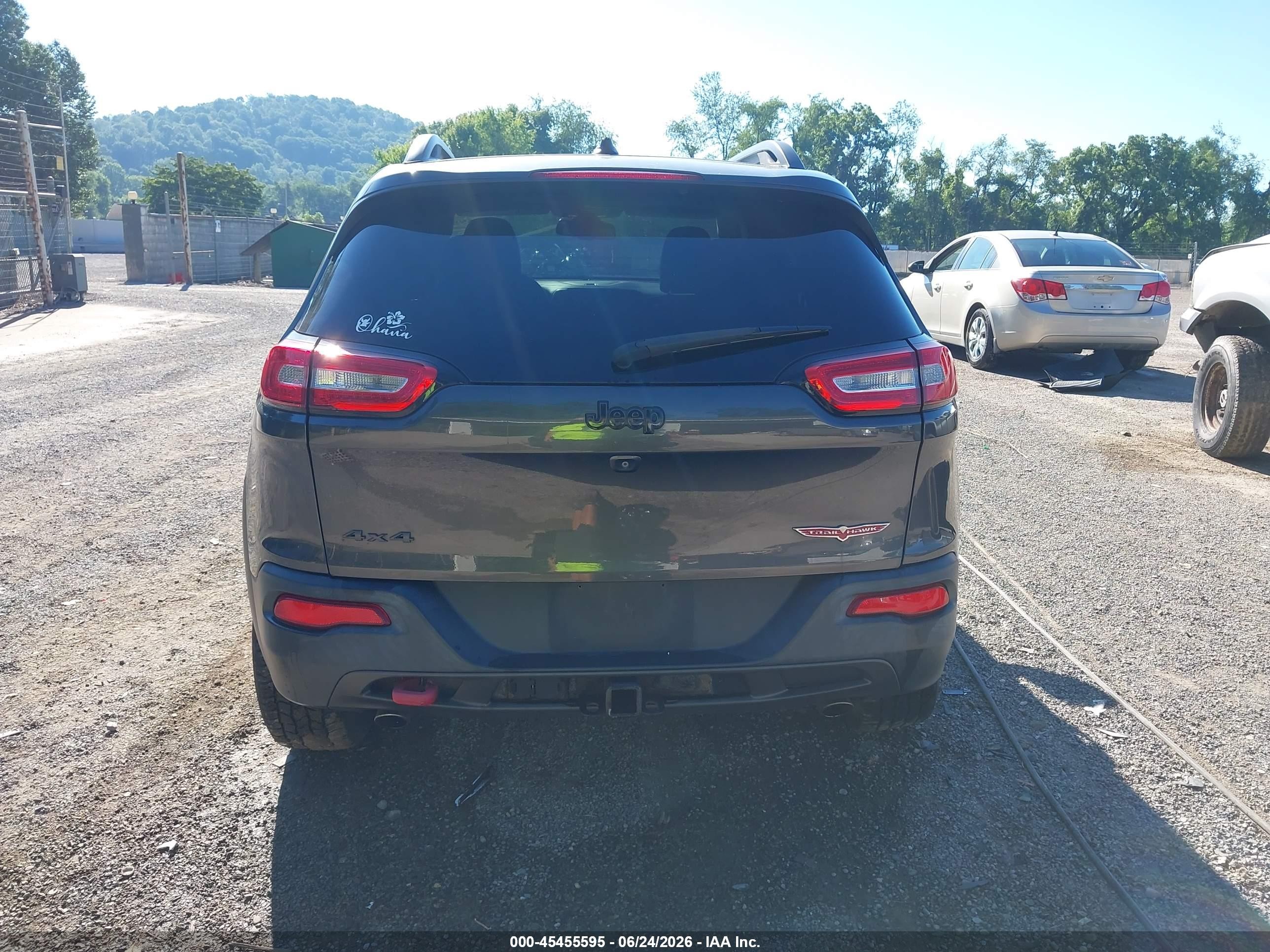 2014 Jeep Cherokee Trailhawk Gray vin: 1C4PJMBS0EW232653