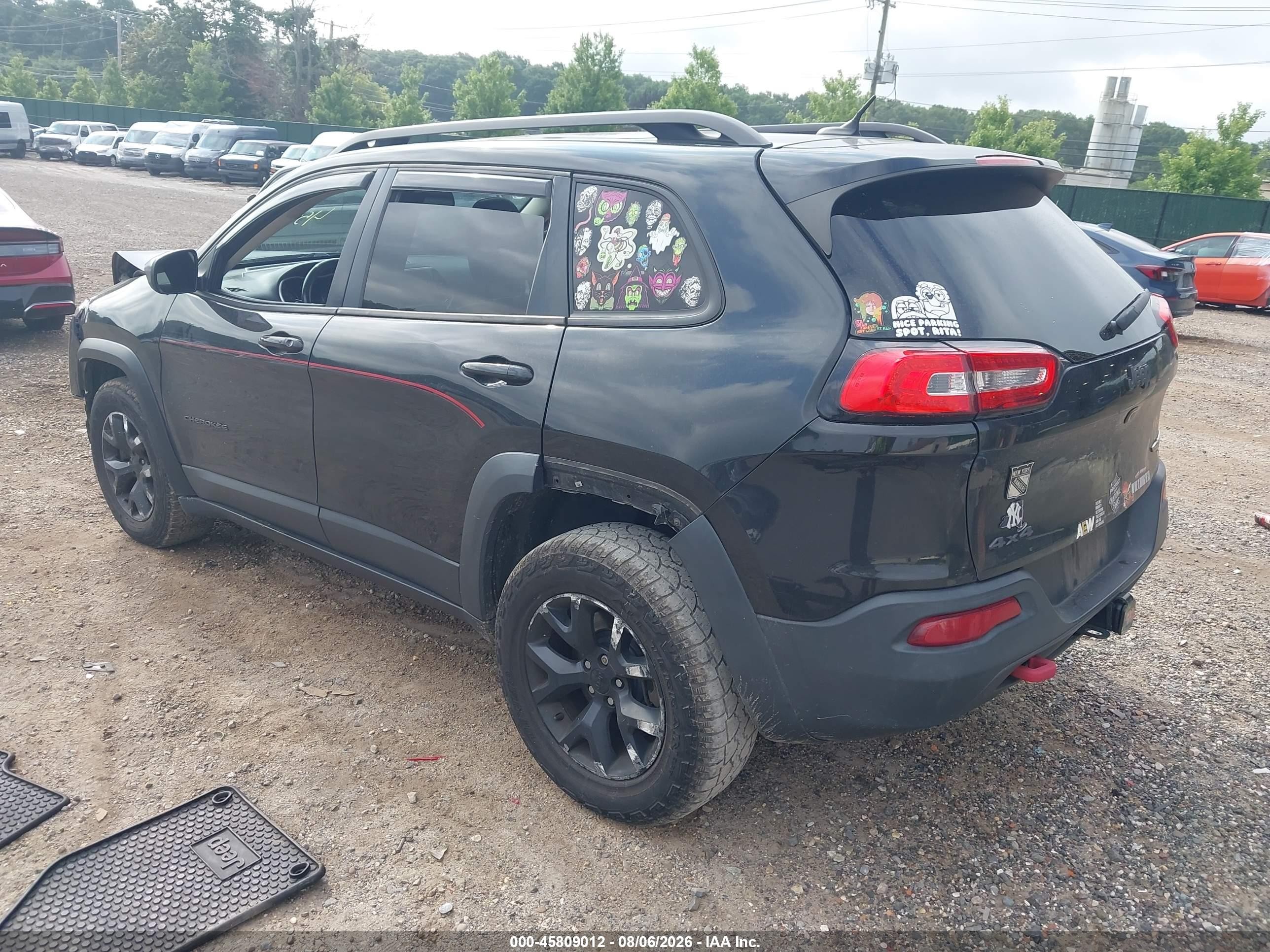 2014 Jeep Cherokee Trailhawk Черный vin: 1C4PJMBS0EW267788