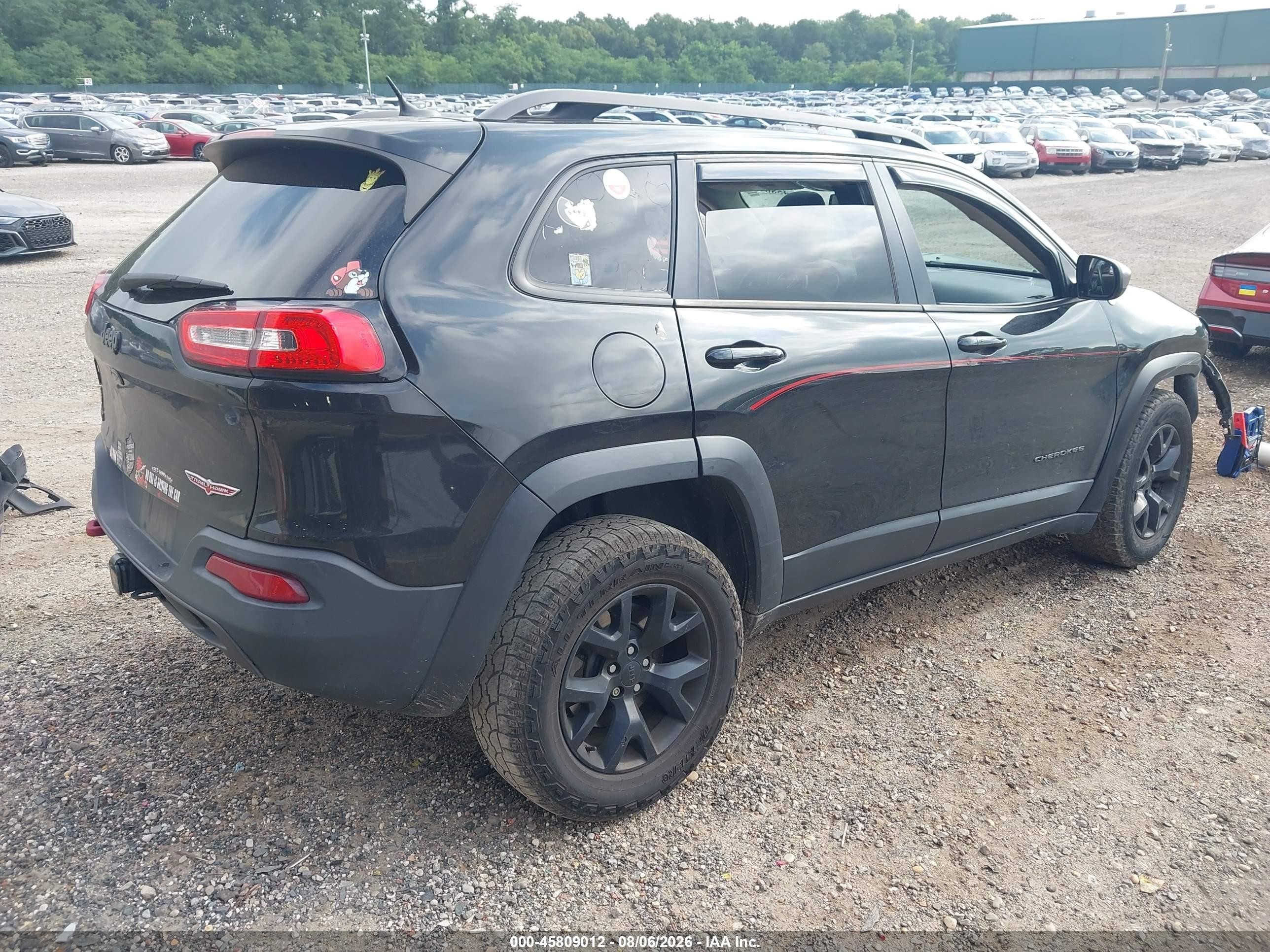 2014 Jeep Cherokee Trailhawk Черный vin: 1C4PJMBS0EW267788