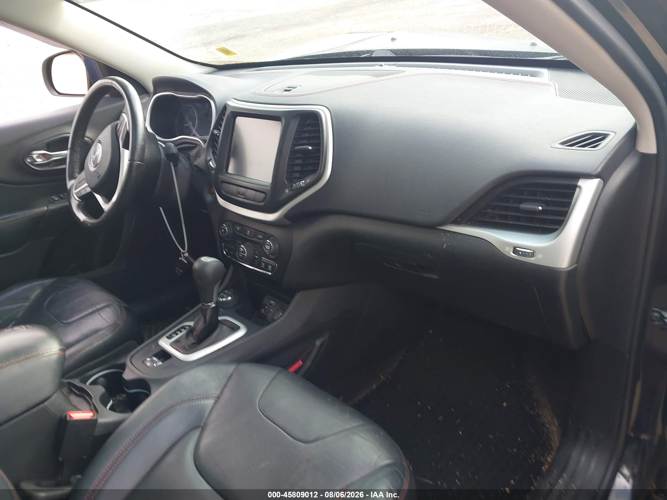 2014 Jeep Cherokee Trailhawk Черный vin: 1C4PJMBS0EW267788