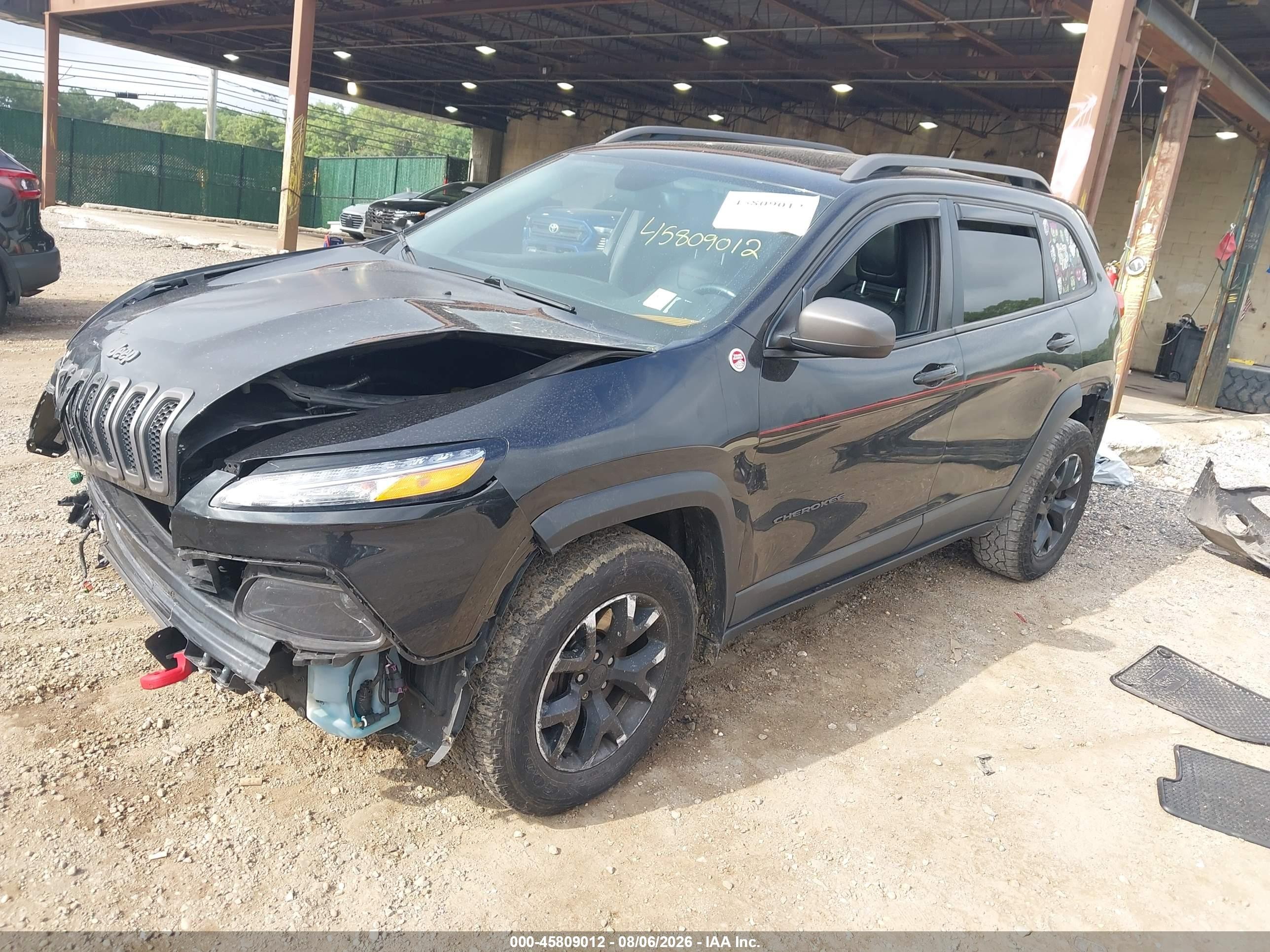 2014 Jeep Cherokee Trailhawk Черный vin: 1C4PJMBS0EW267788