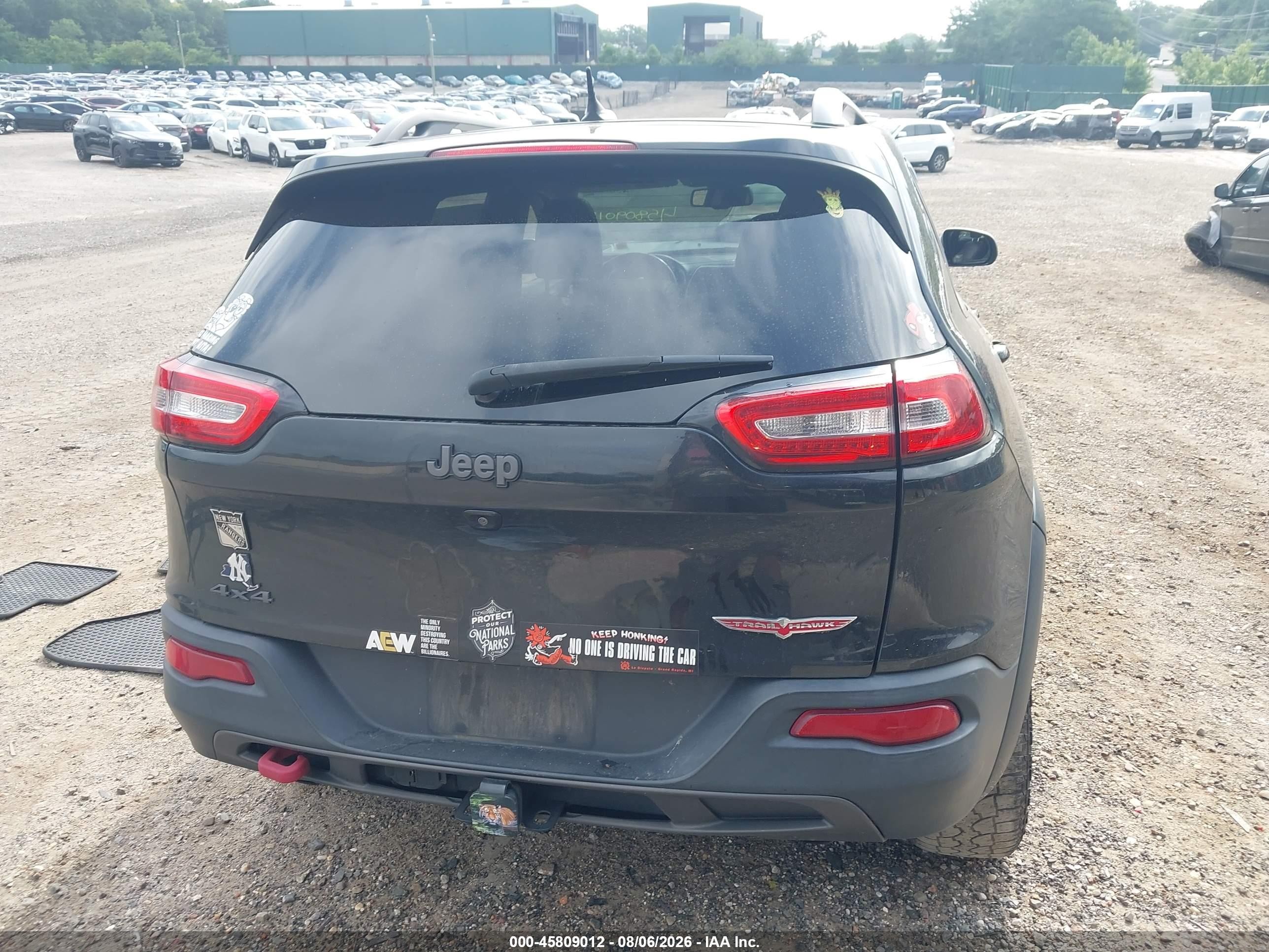 2014 Jeep Cherokee Trailhawk Черный vin: 1C4PJMBS0EW267788