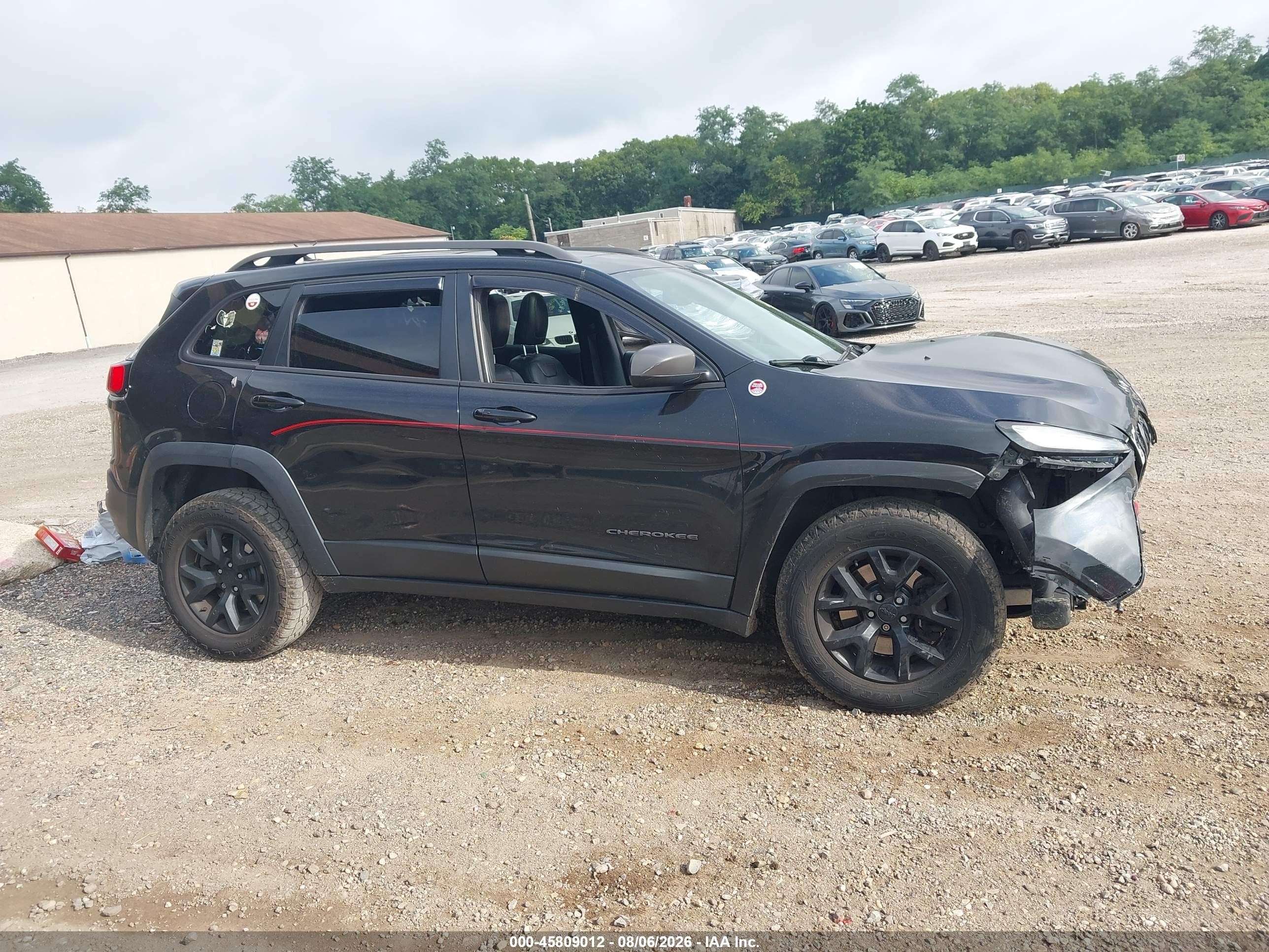 2014 Jeep Cherokee Trailhawk Черный vin: 1C4PJMBS0EW267788