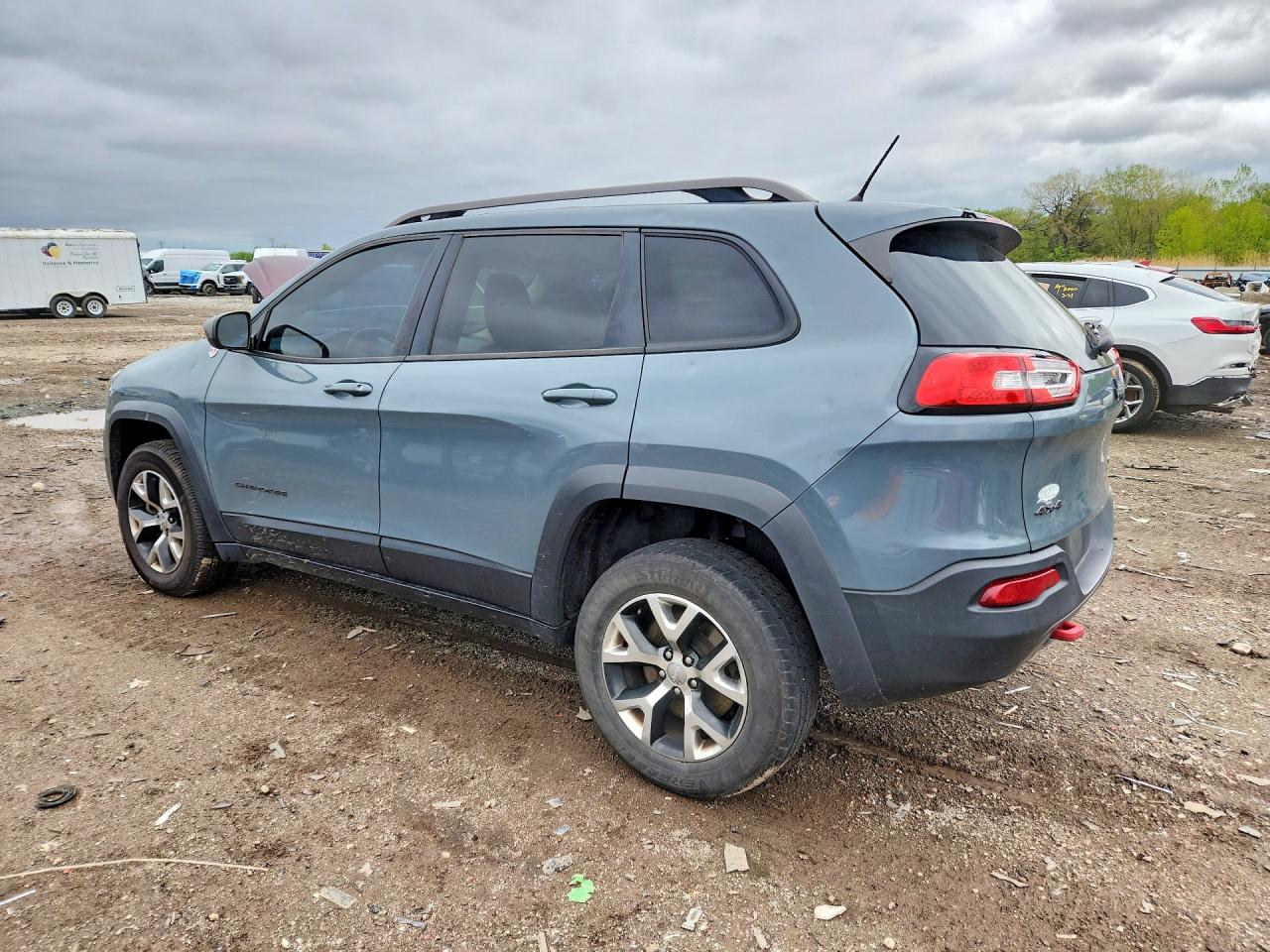 2014 Jeep Cherokee Trailhawk Blue vin: 1C4PJMBS0EW308596