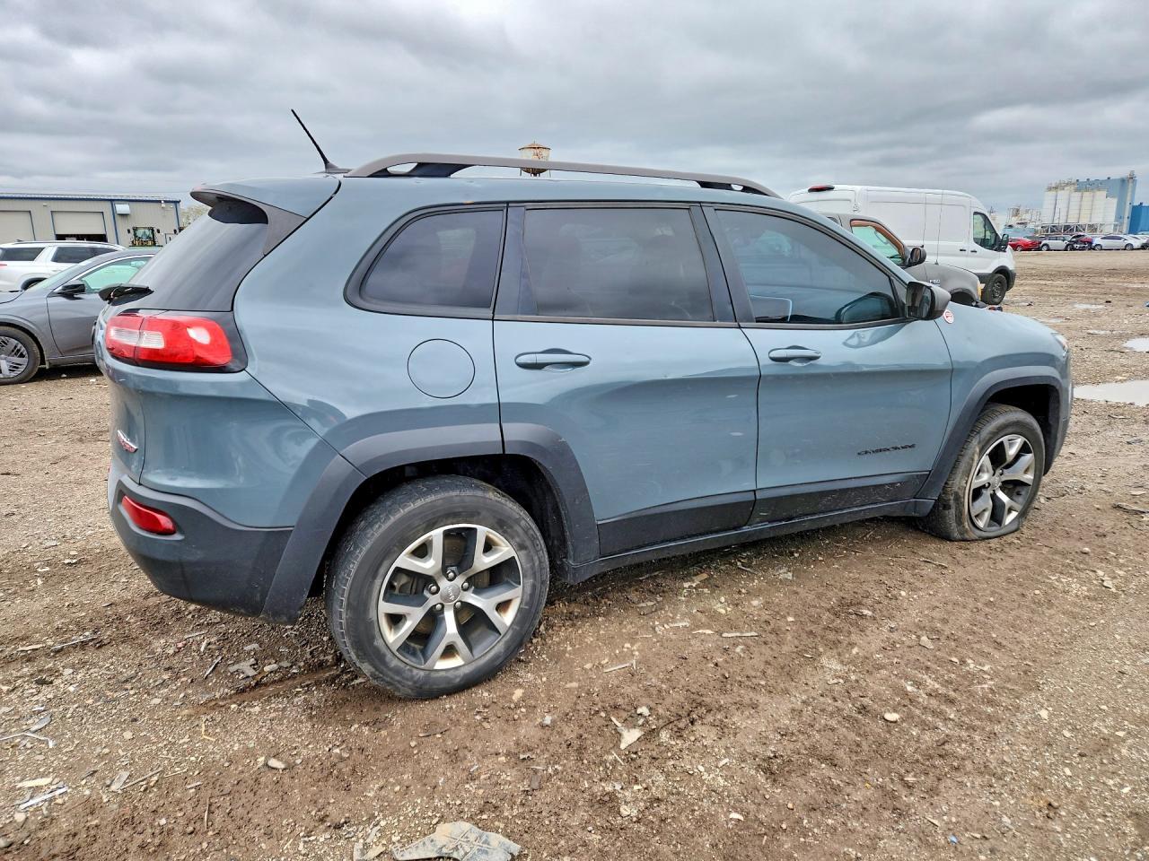 2014 Jeep Cherokee Trailhawk Blue vin: 1C4PJMBS0EW308596