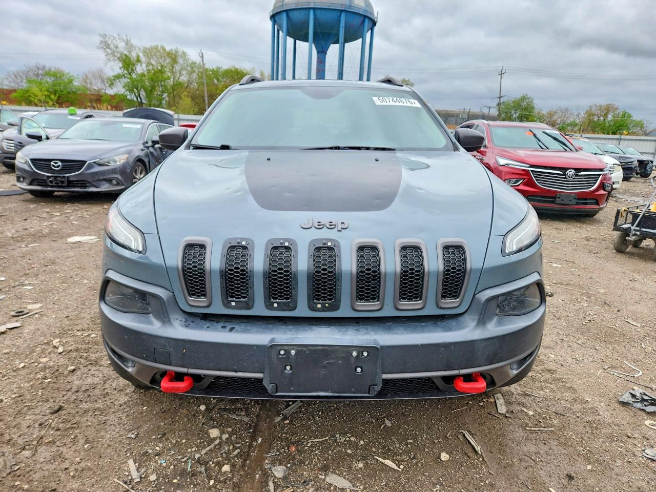 2014 Jeep Cherokee Trailhawk Blue vin: 1C4PJMBS0EW308596