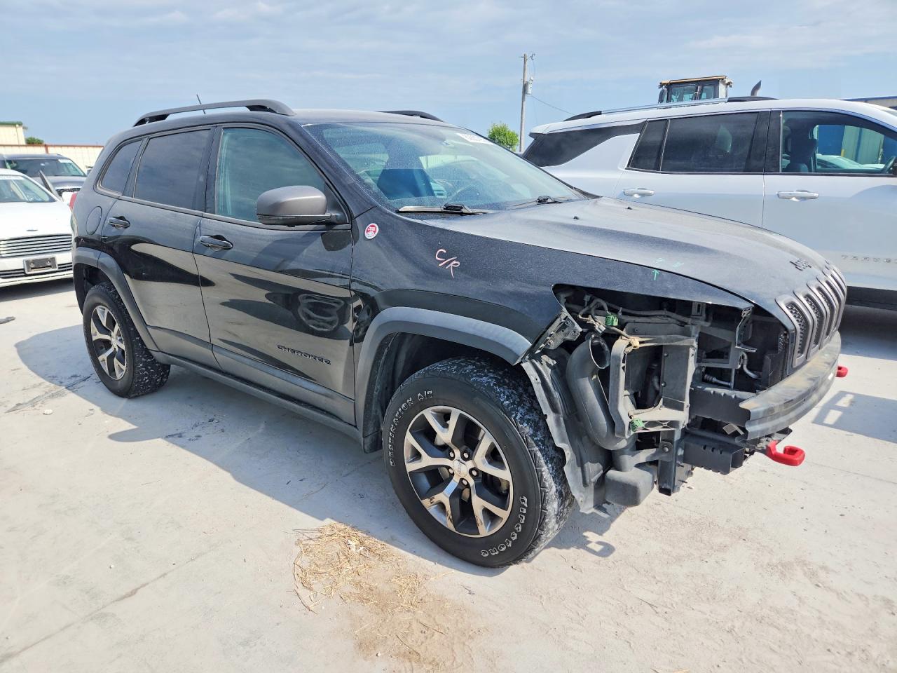 2015 Jeep Cherokee Trailhawk Black vin: 1C4PJMBS0FW556963