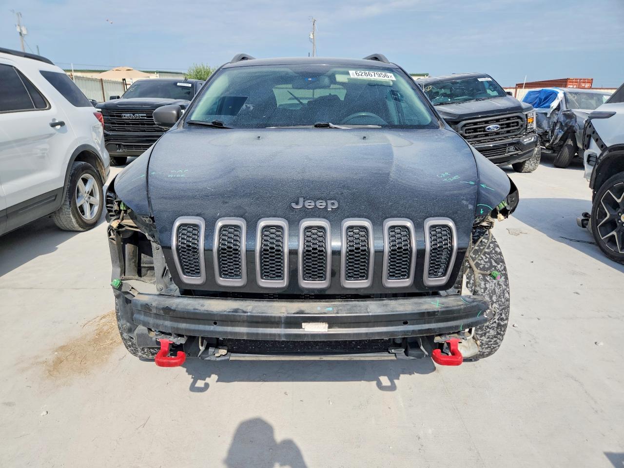 2015 Jeep Cherokee Trailhawk Black vin: 1C4PJMBS0FW556963