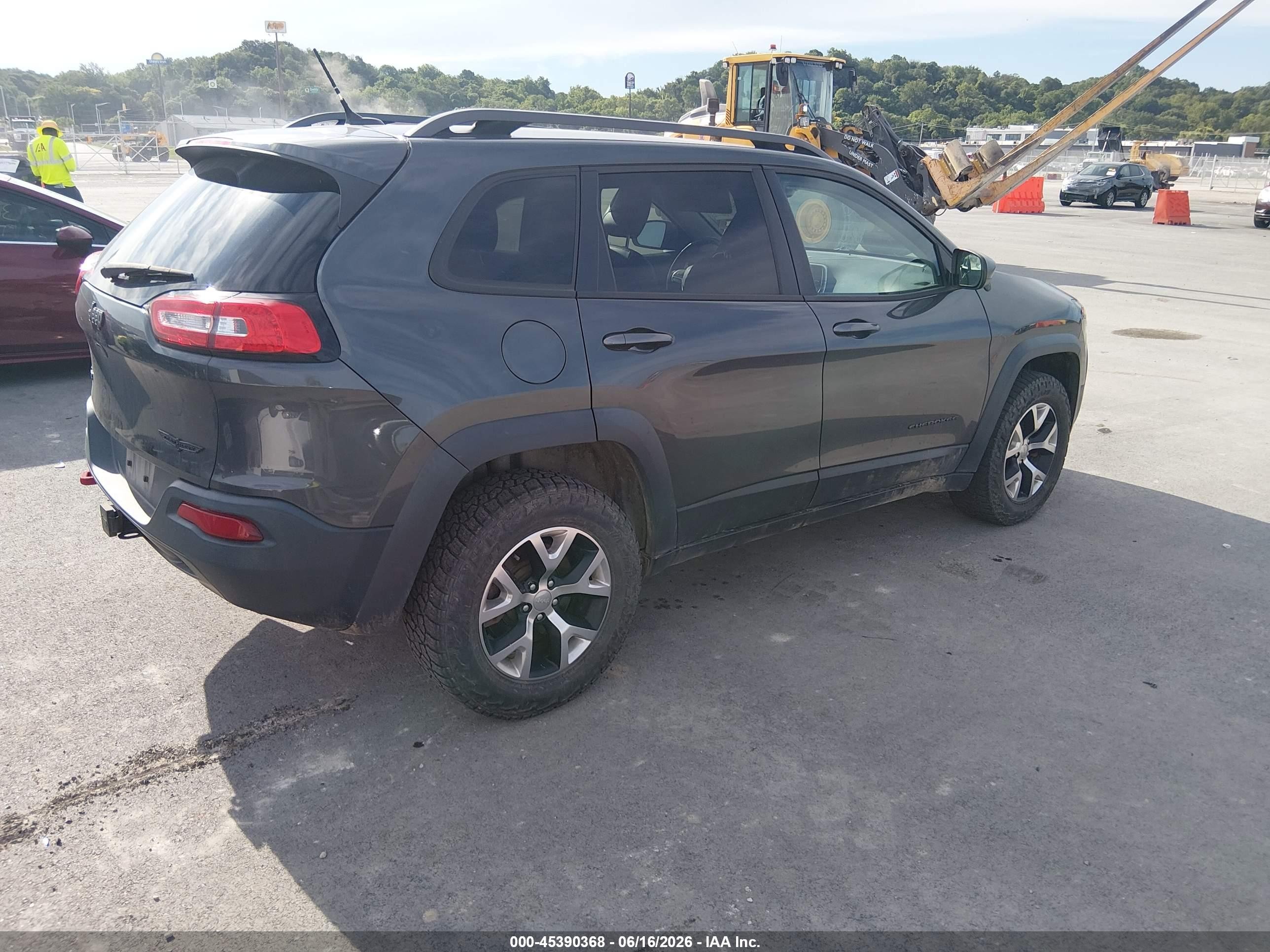 2015 Jeep Cherokee Trailhawk Black vin: 1C4PJMBS0FW751025