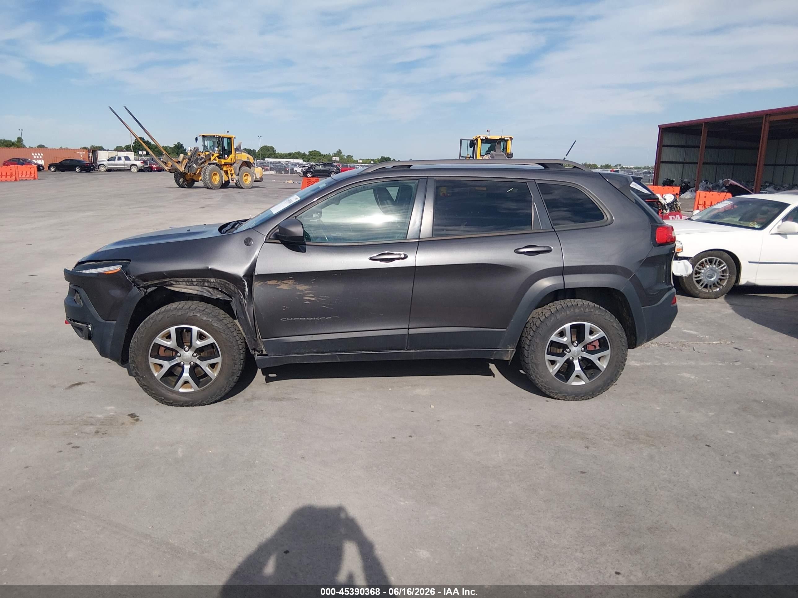 2015 Jeep Cherokee Trailhawk Black vin: 1C4PJMBS0FW751025