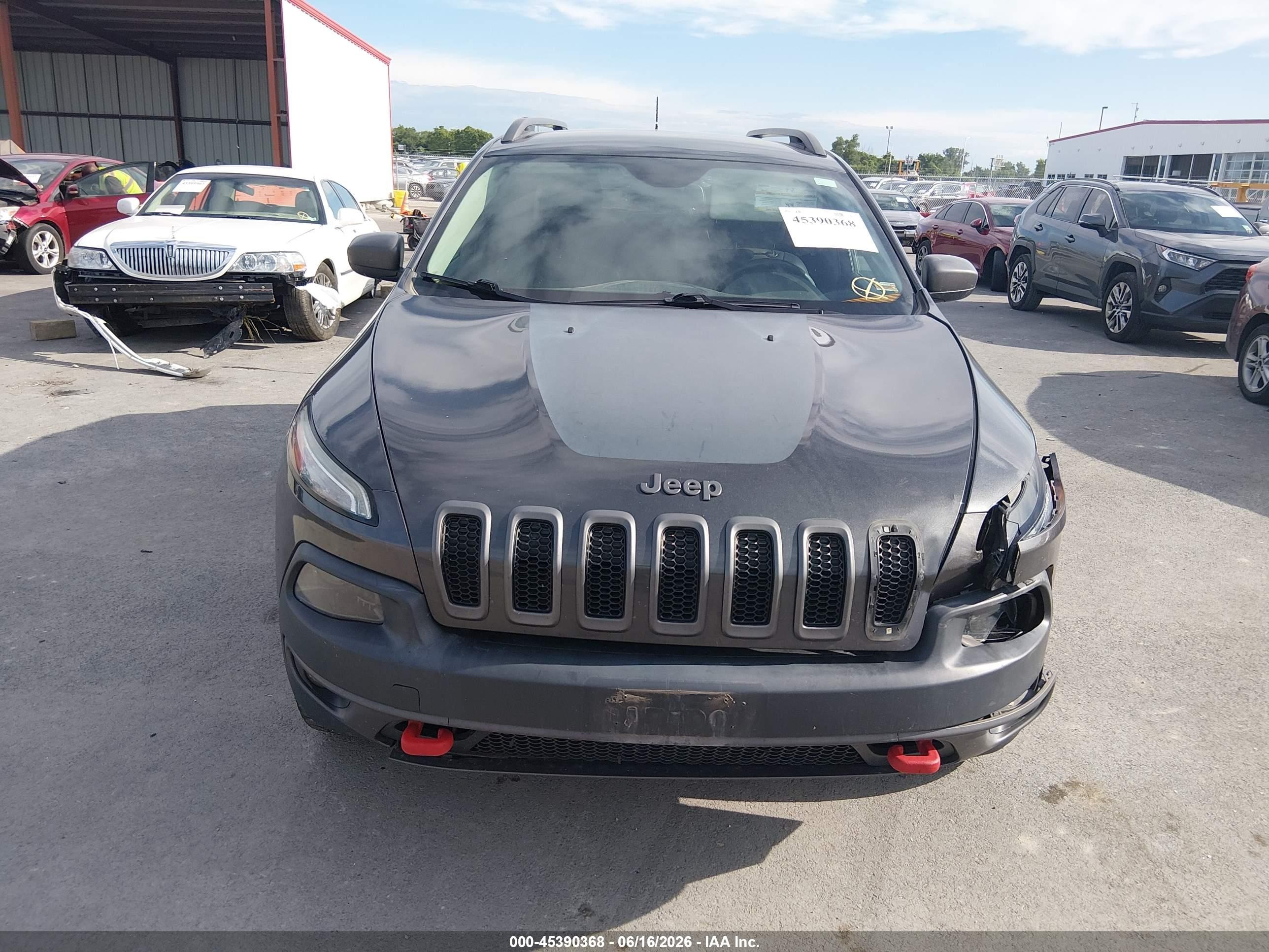 2015 Jeep Cherokee Trailhawk Black vin: 1C4PJMBS0FW751025