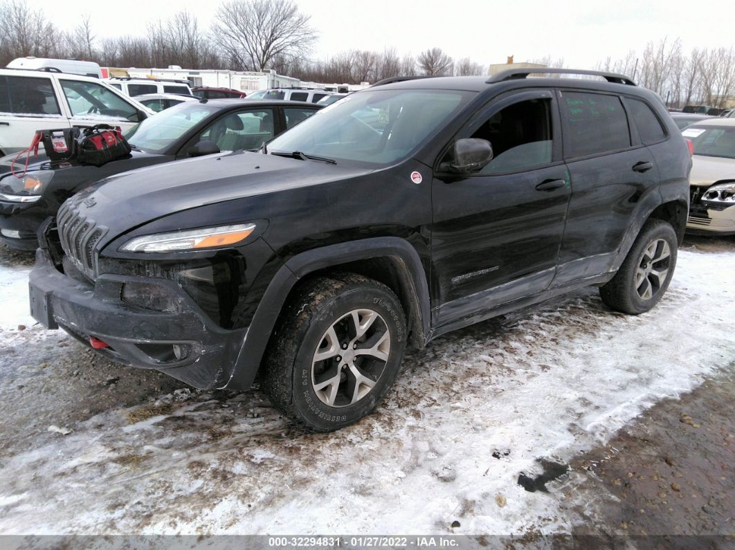 2017 Jeep Cherokee Trailhawk Black vin: 1C4PJMBS0HW513162