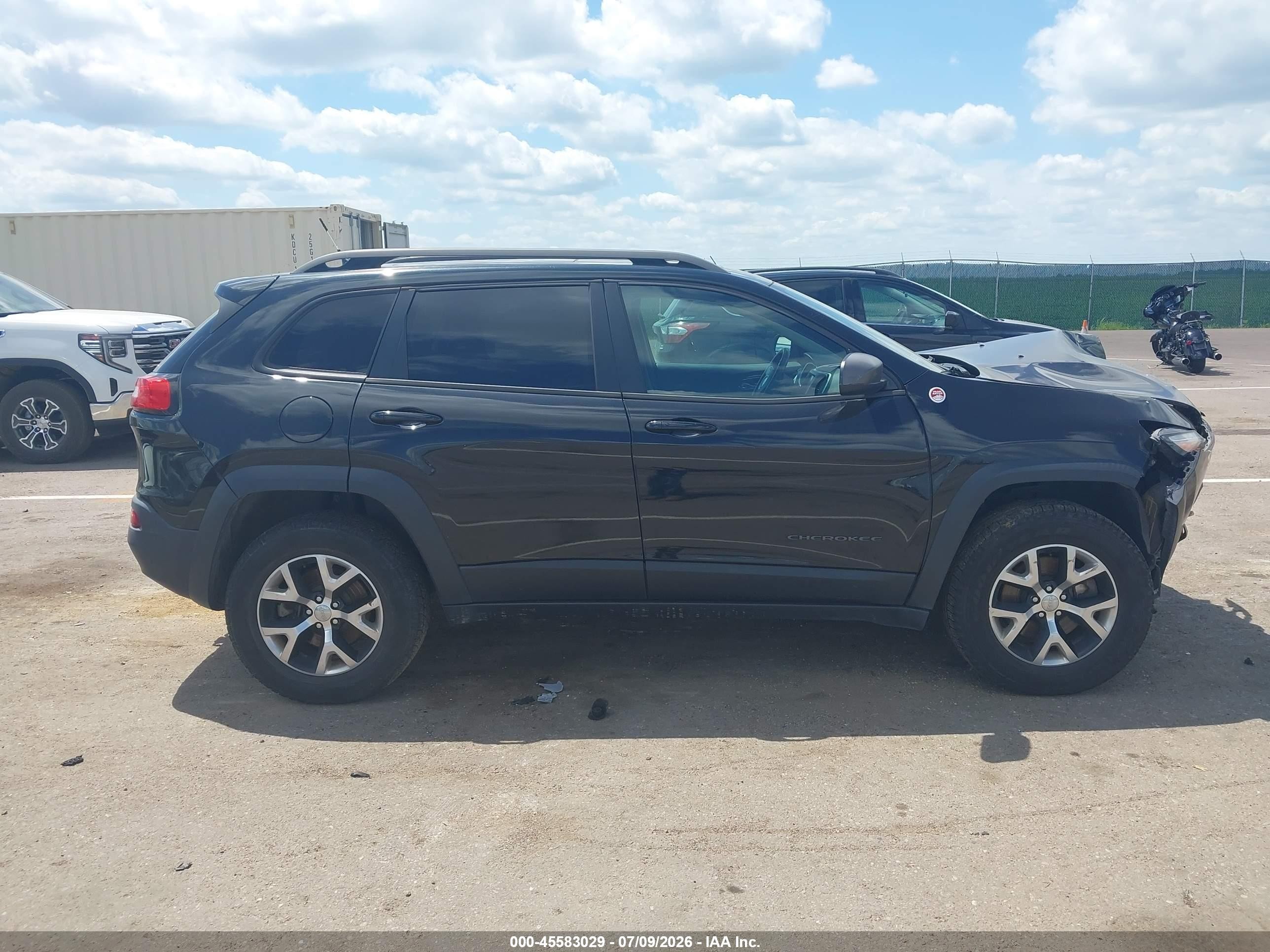 2014 Jeep Cherokee Trailhawk Black vin: 1C4PJMBS1EW161687