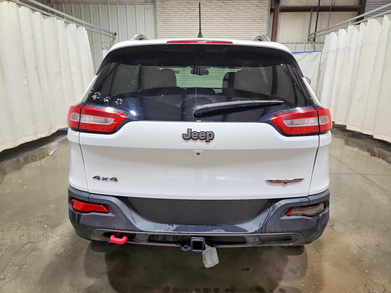 2014 Jeep Cherokee Trailhawk White vin: 1C4PJMBS1EW284695