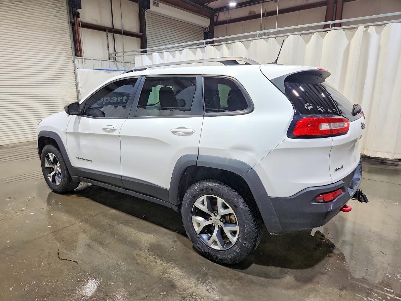 2014 Jeep Cherokee Trailhawk White vin: 1C4PJMBS1EW284695