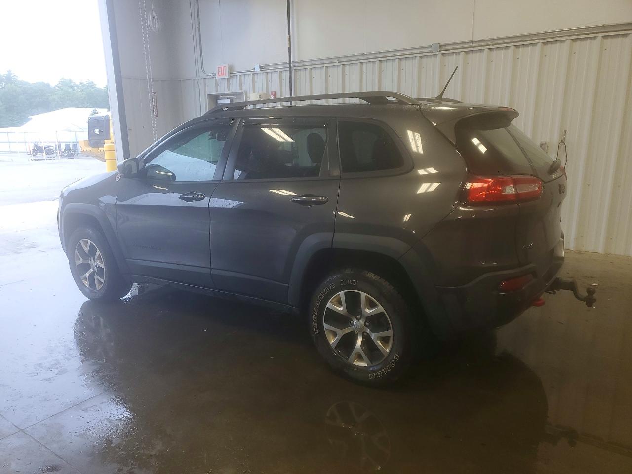 2015 Jeep Cherokee Trailhawk Gray vin: 1C4PJMBS1FW570256