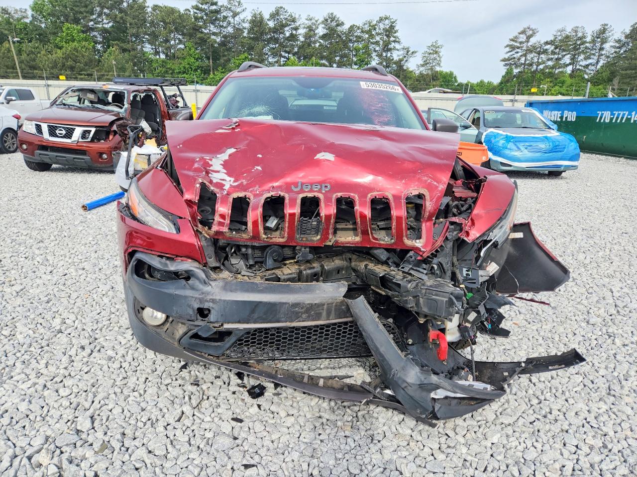 2015 Jeep Cherokee Trailhawk Красный vin: 1C4PJMBS1FW617432